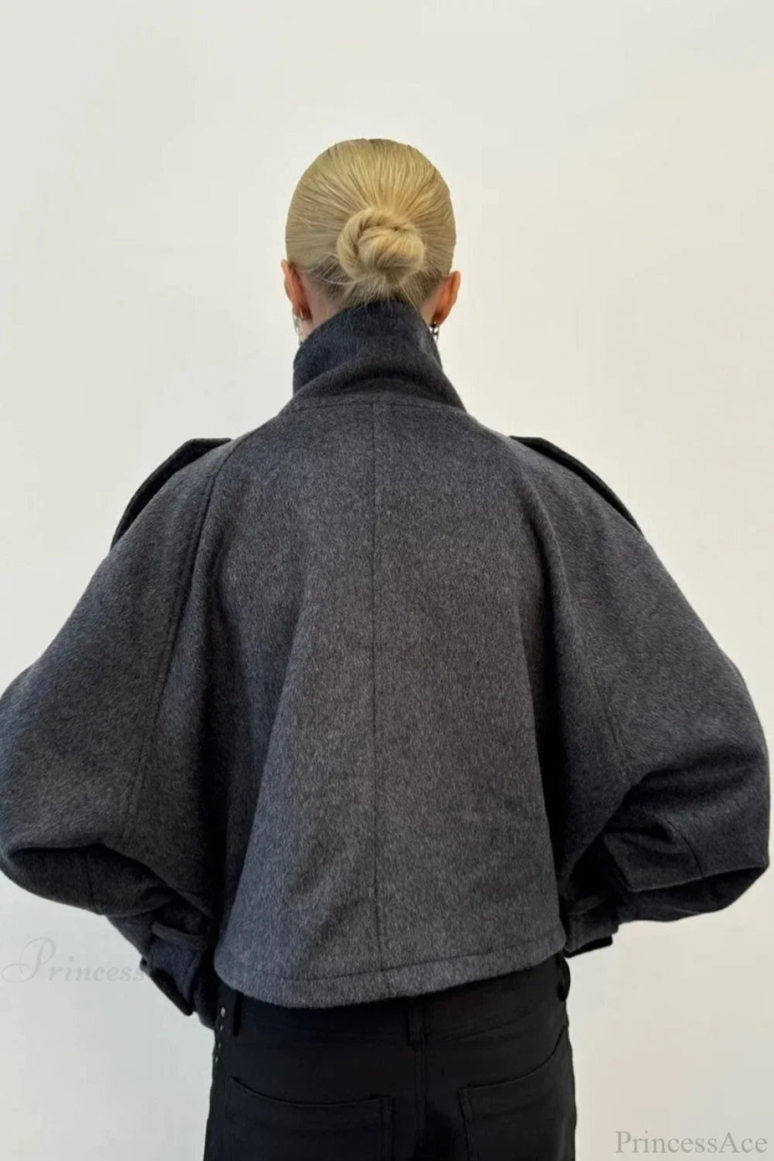Women's Vintage Stand Collar Short Coat