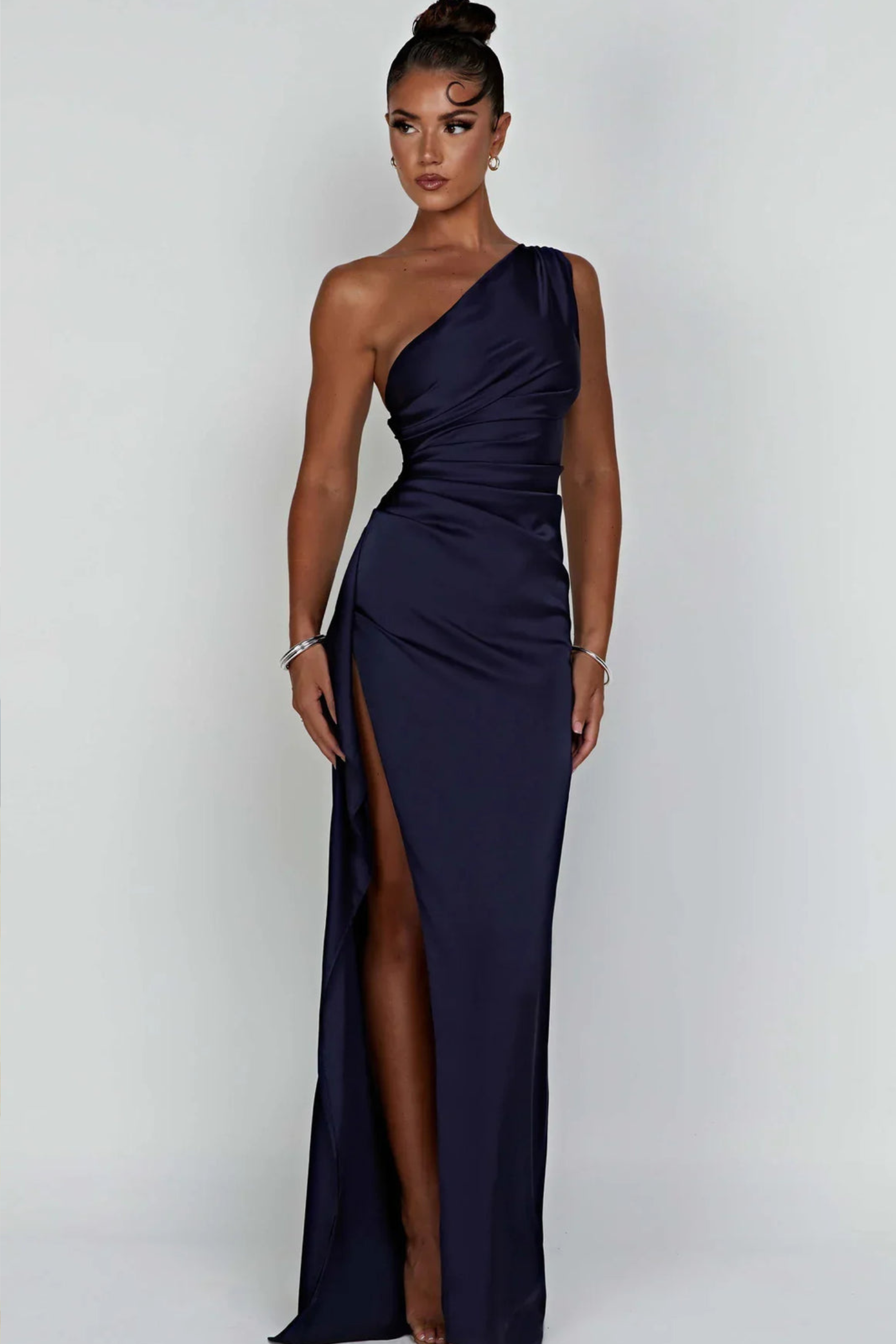 Asymmetric One Shoulder Evening Dress