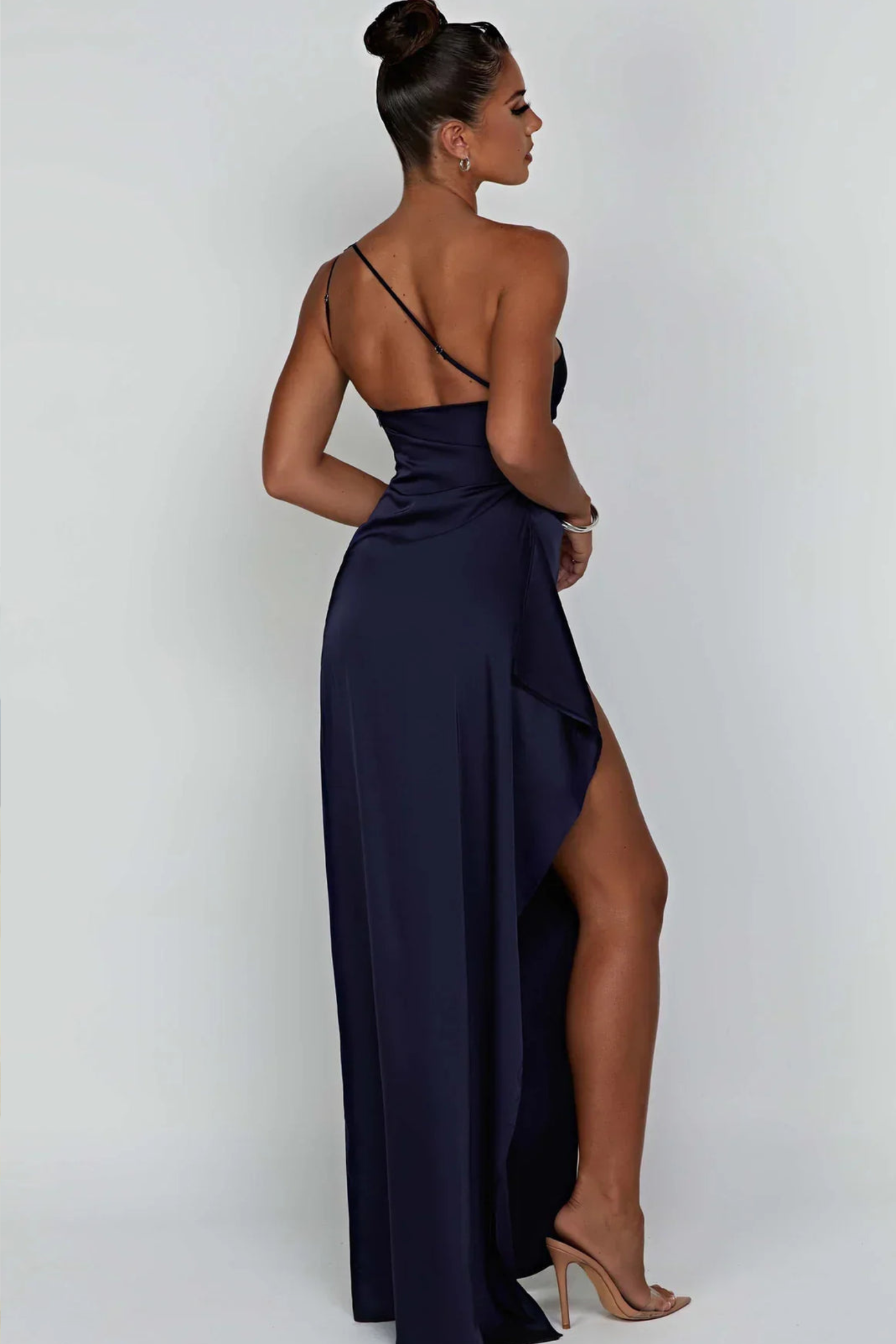 Asymmetric One Shoulder Evening Dress