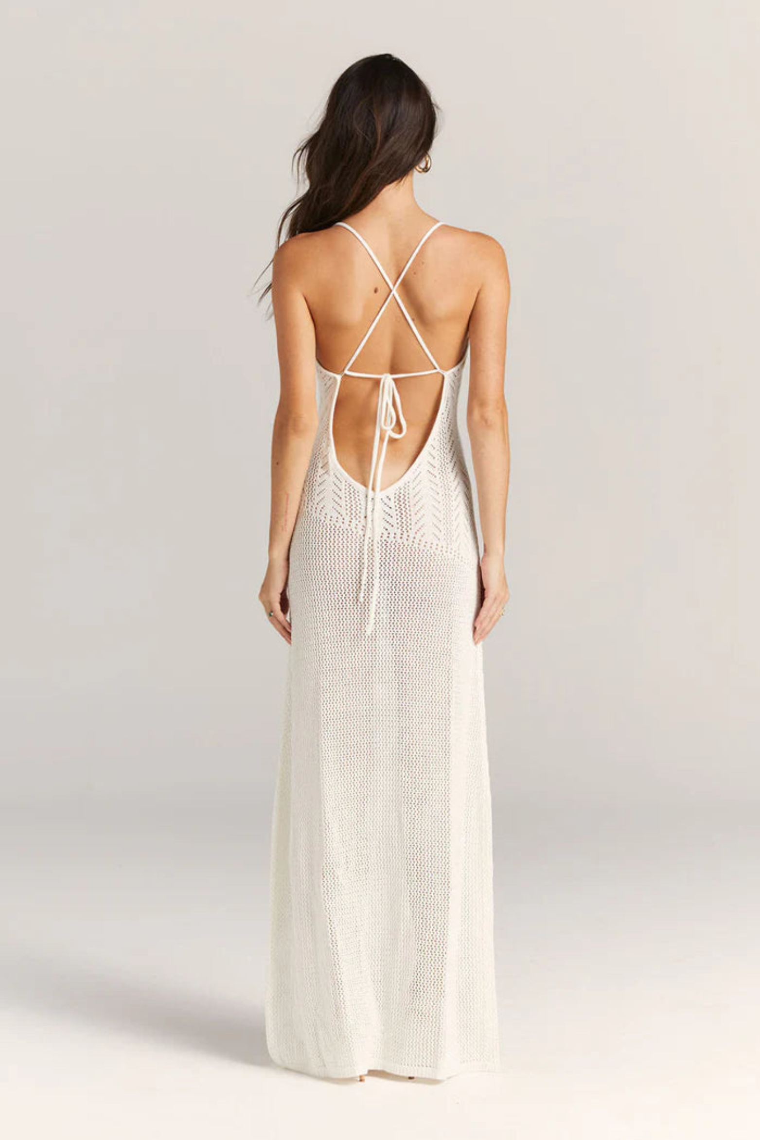 Shadow Lattice Knit Dress