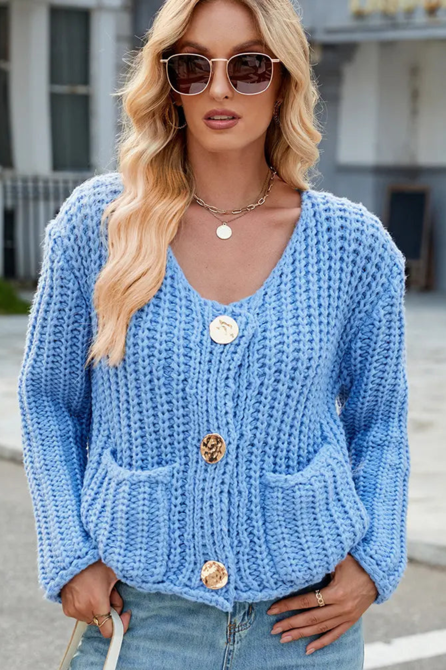 Women's Button Front Knit Cardigan