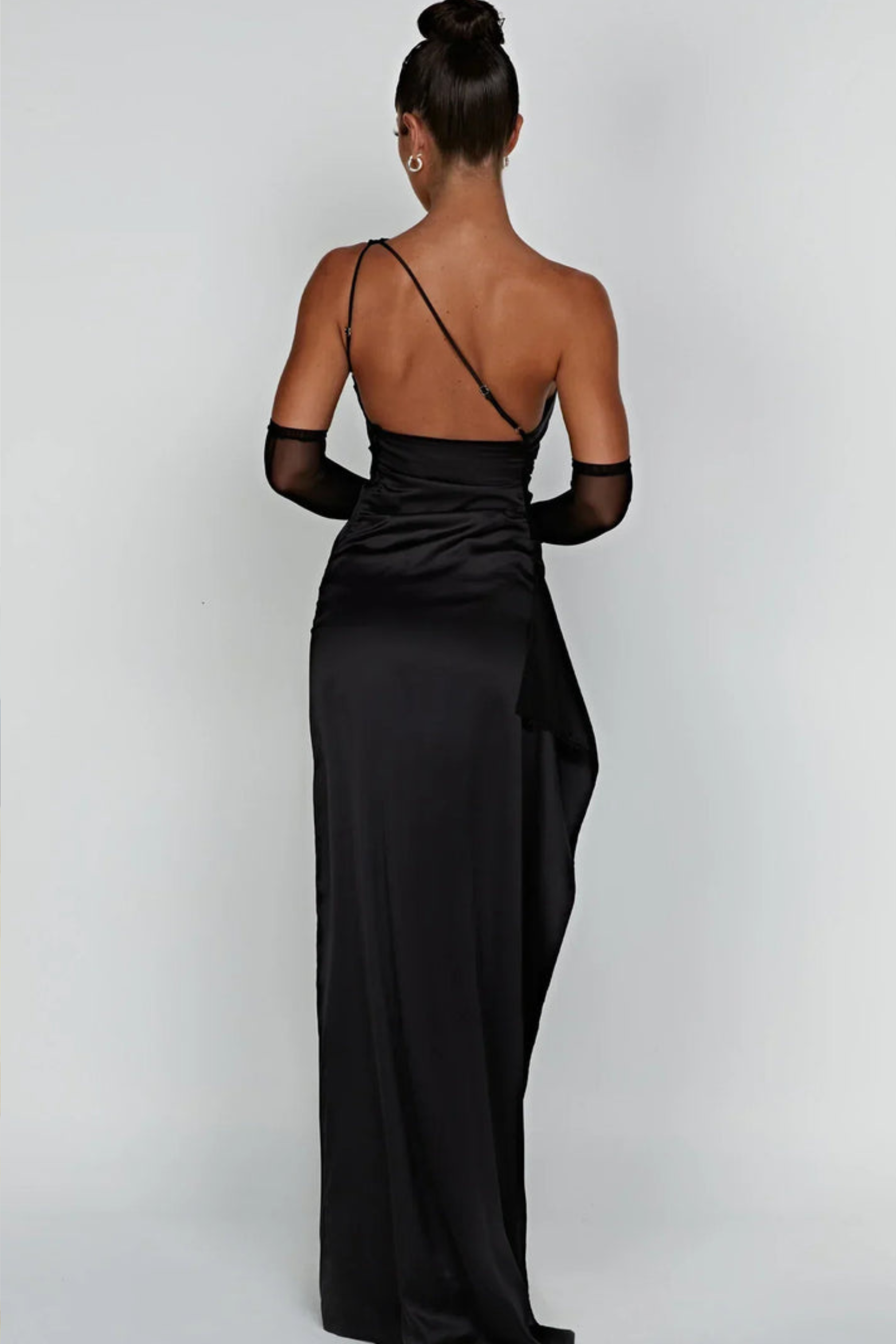 Asymmetric One Shoulder Evening Dress