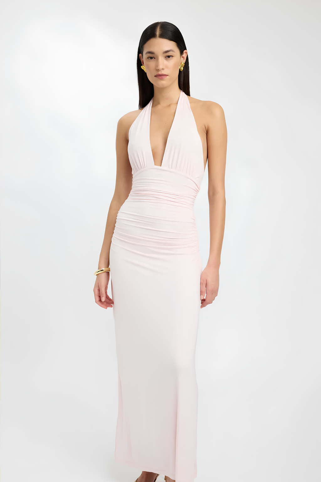 Romantic Blush Maxi Dress
