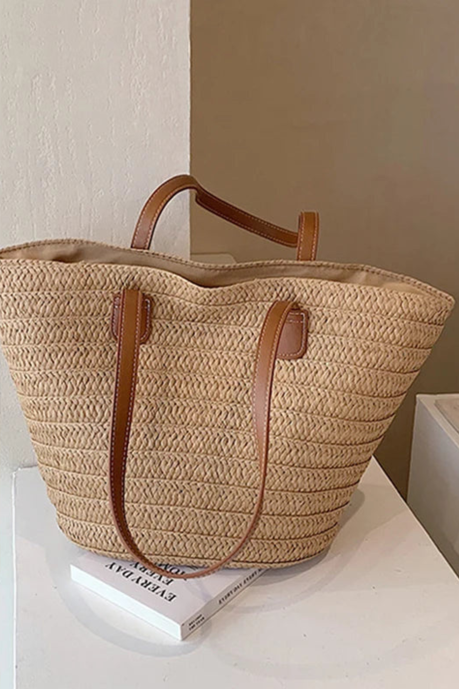 Coastal Straw Woven Shoulder Bag
