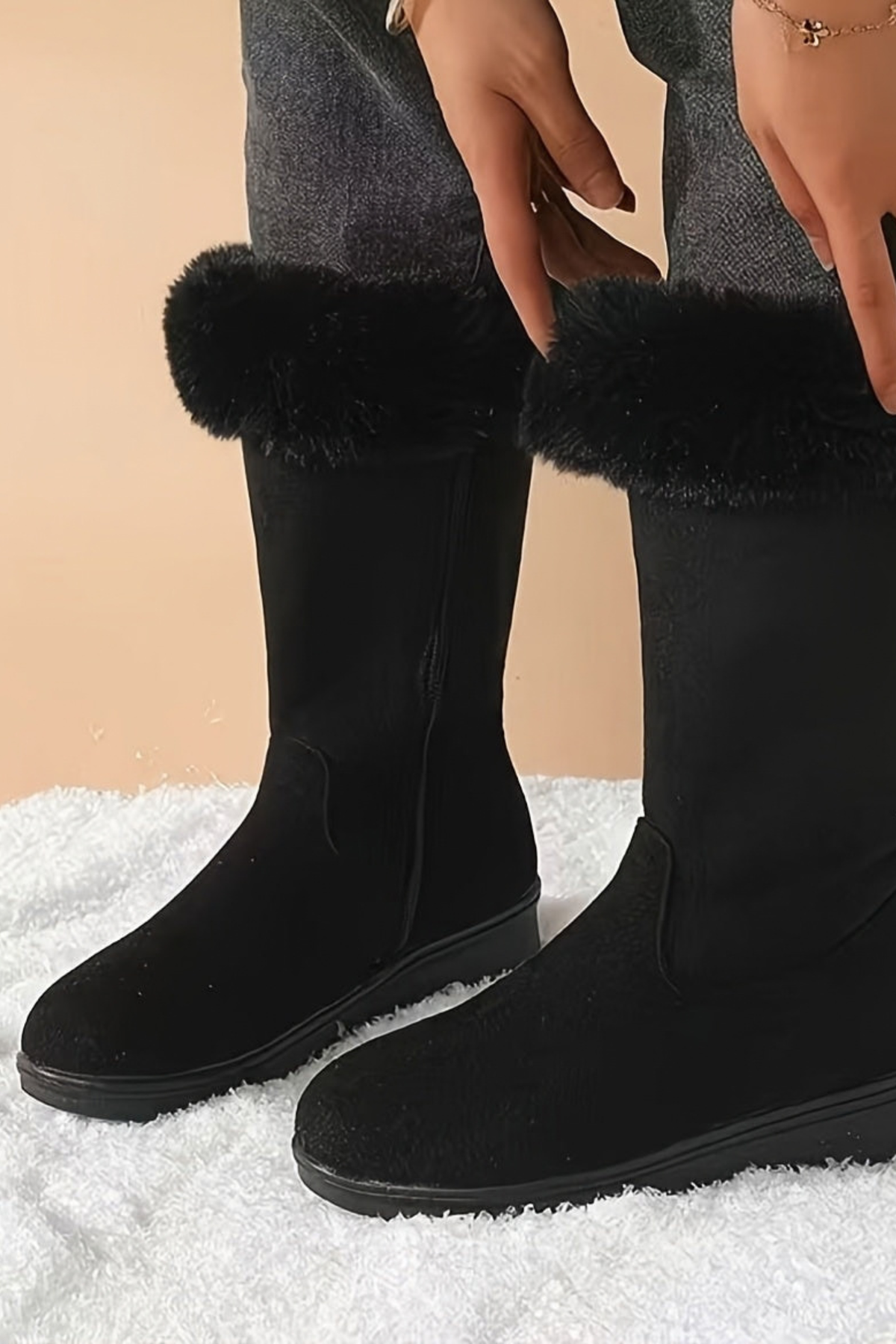 Cuffed Cozy Winter Boots