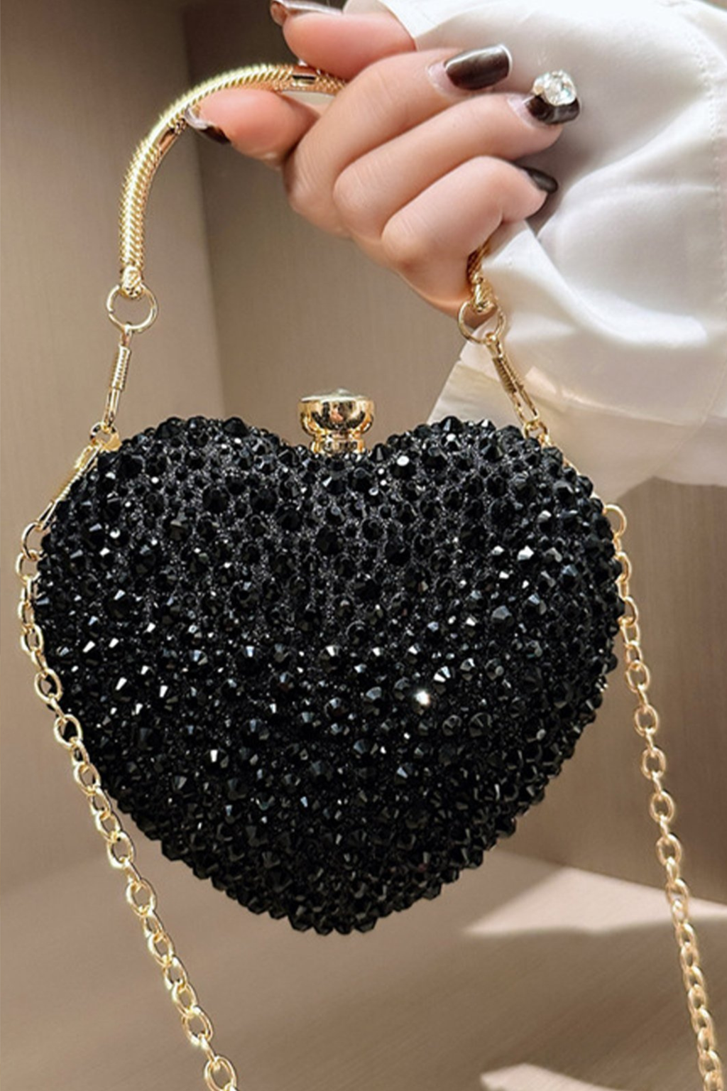 Twist Lock Box Clutch Bag