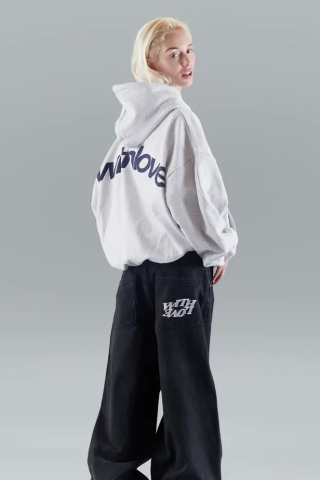 Women's Oversized Hooded Fleece Pullover