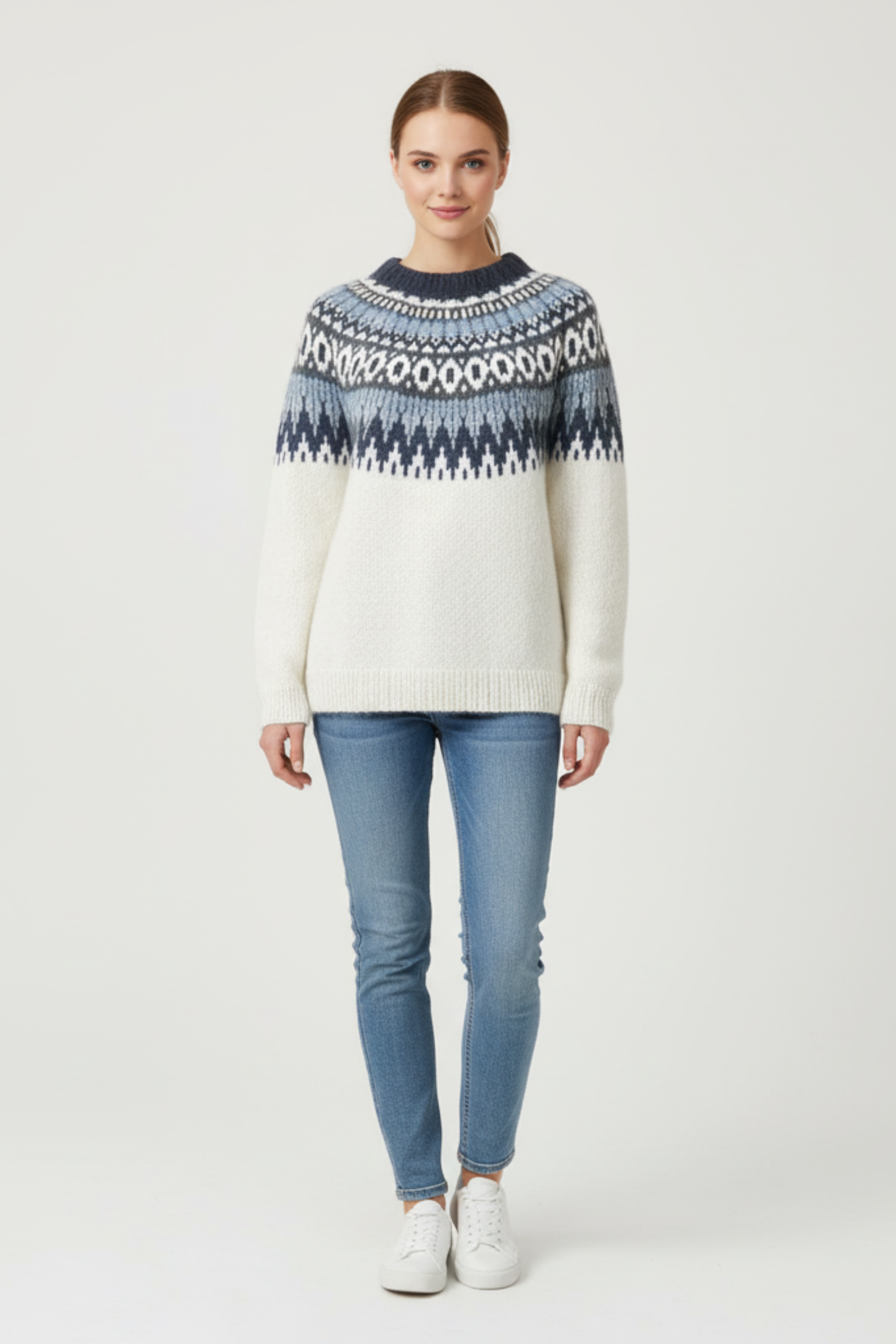Women's Nordic Pattern Knit Sweater
