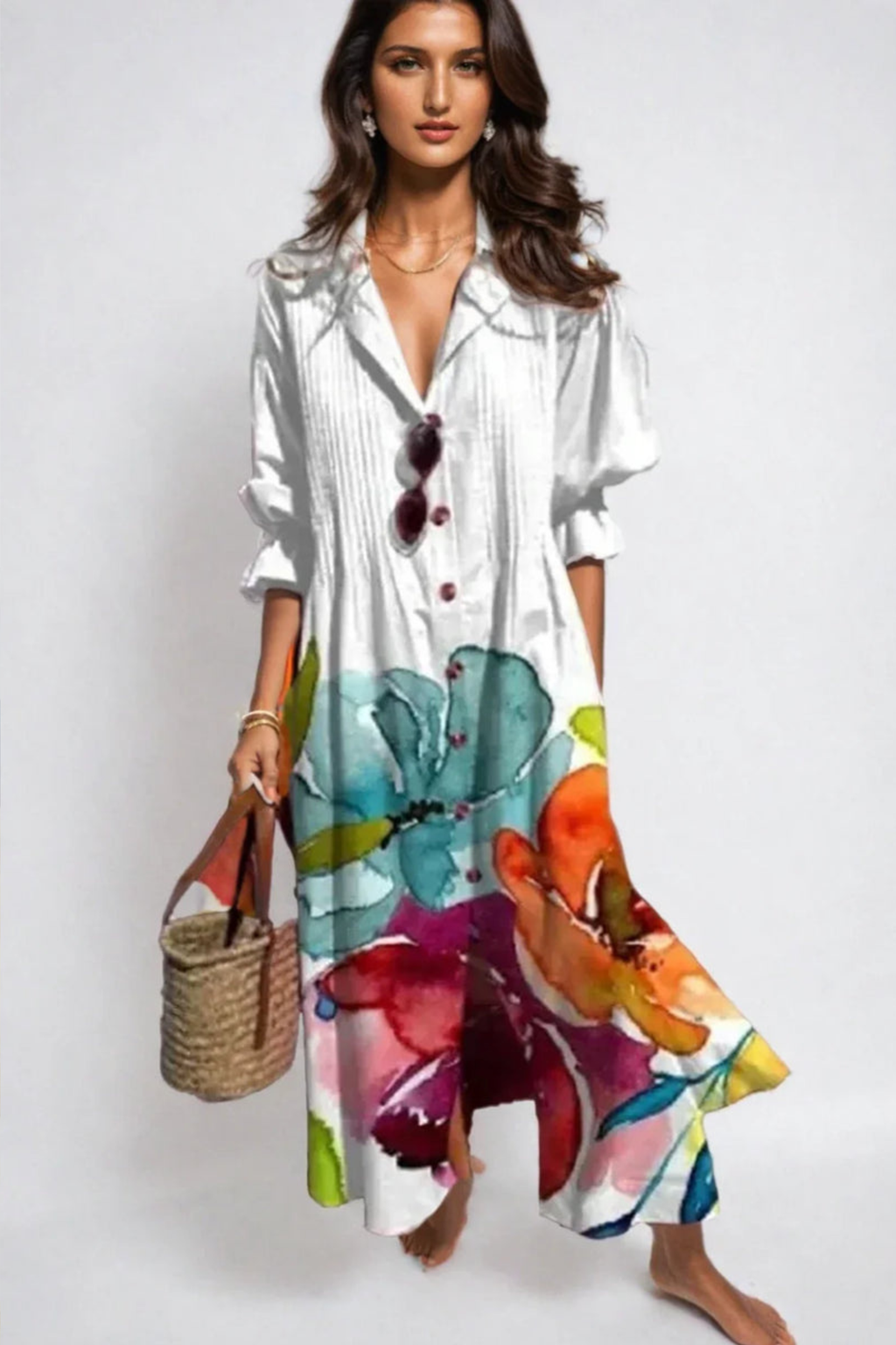 Sunset Bloom Boho Dress