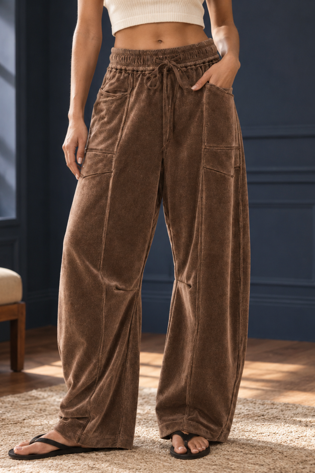 High Waist Wide Leg Pants