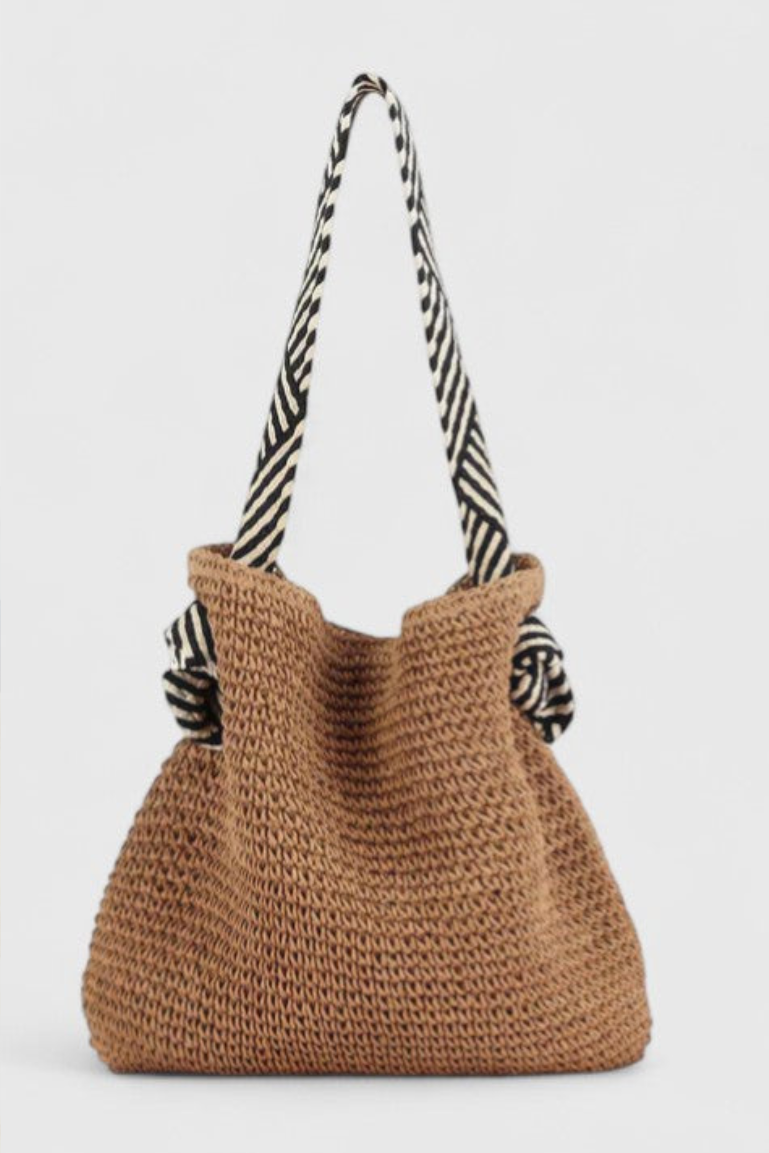 Boho Chic Woven Shoulder Bag