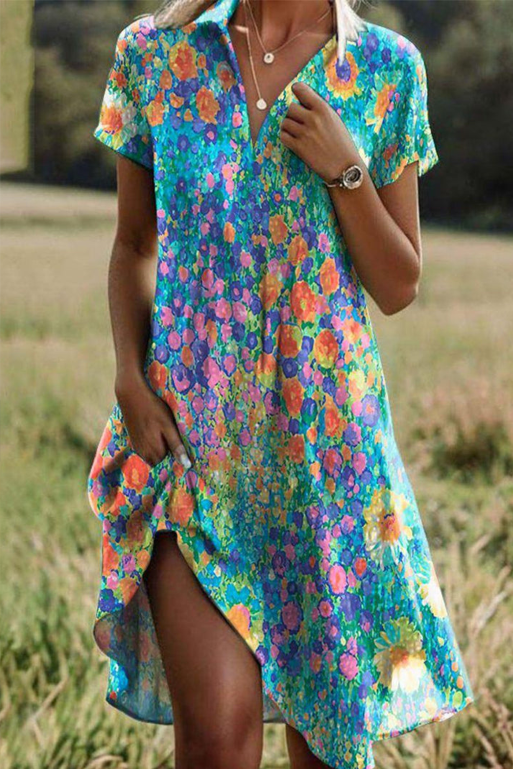 Coastal Boho Summer Dress