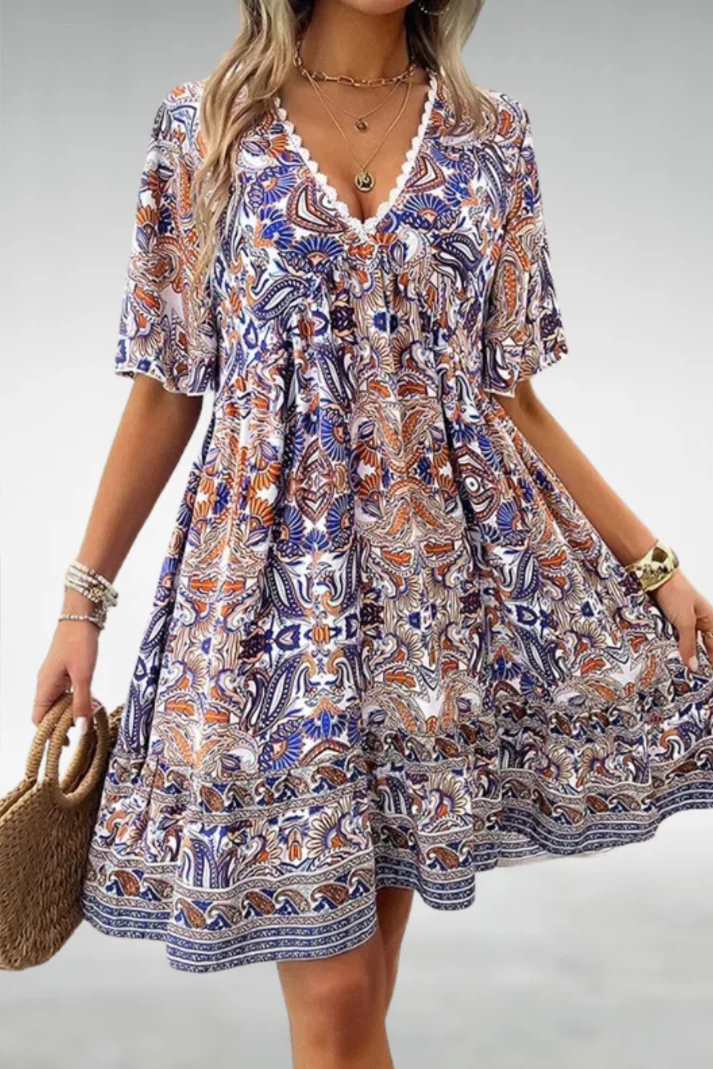Modern Flowy Cocktail Summer Dress