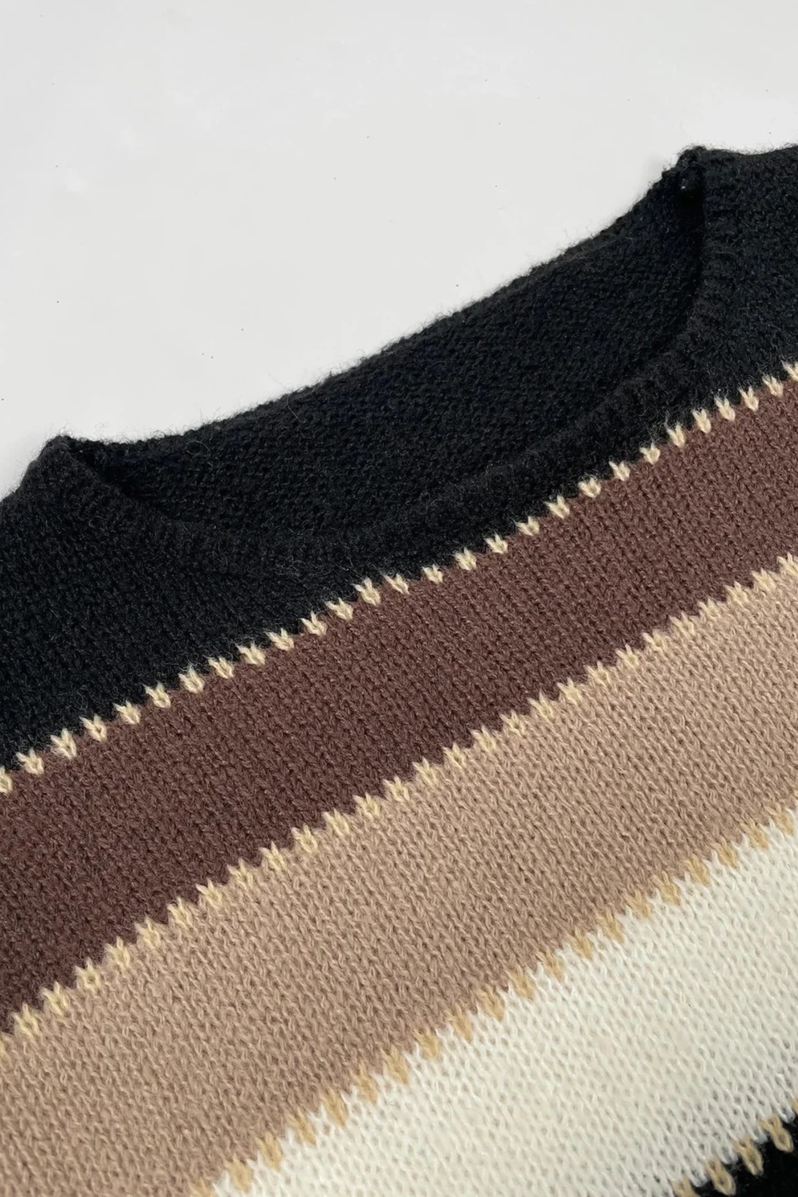 Women's Striped Crew Neck Sweater