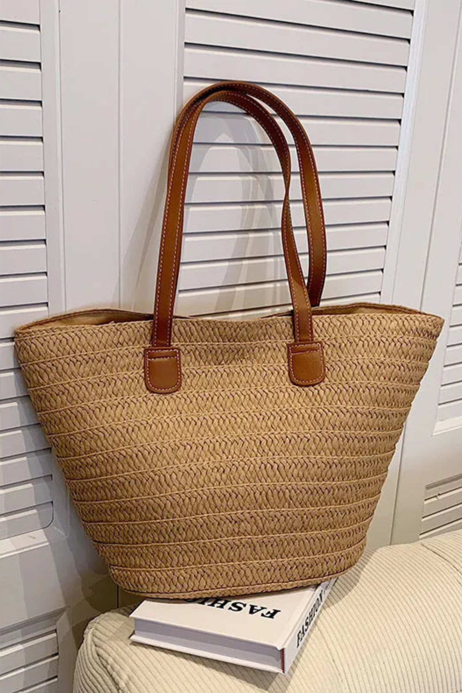 Coastal Straw Woven Shoulder Bag