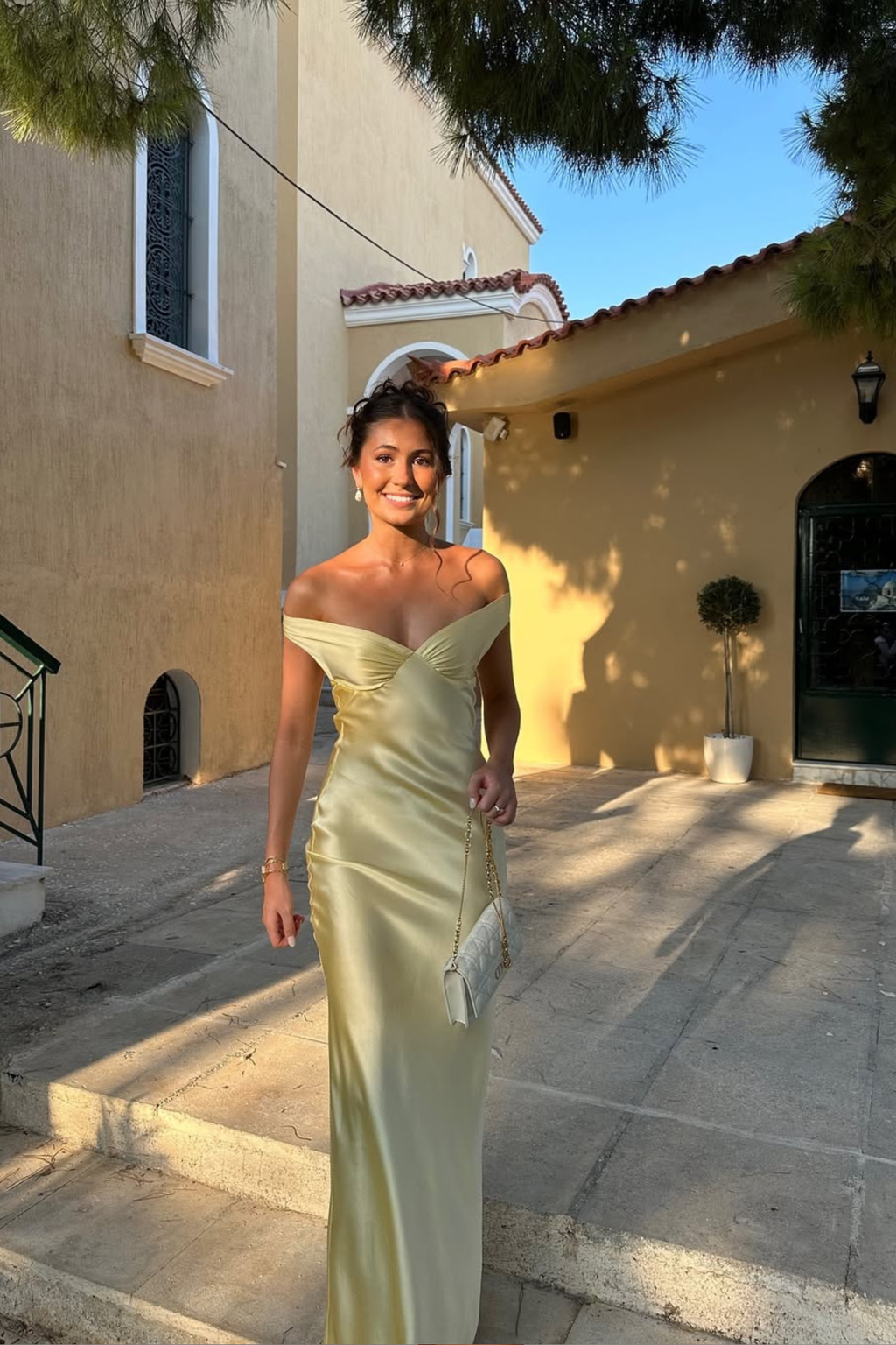 Lace Off Shoulder Wedding Guest Dress for Evening Events