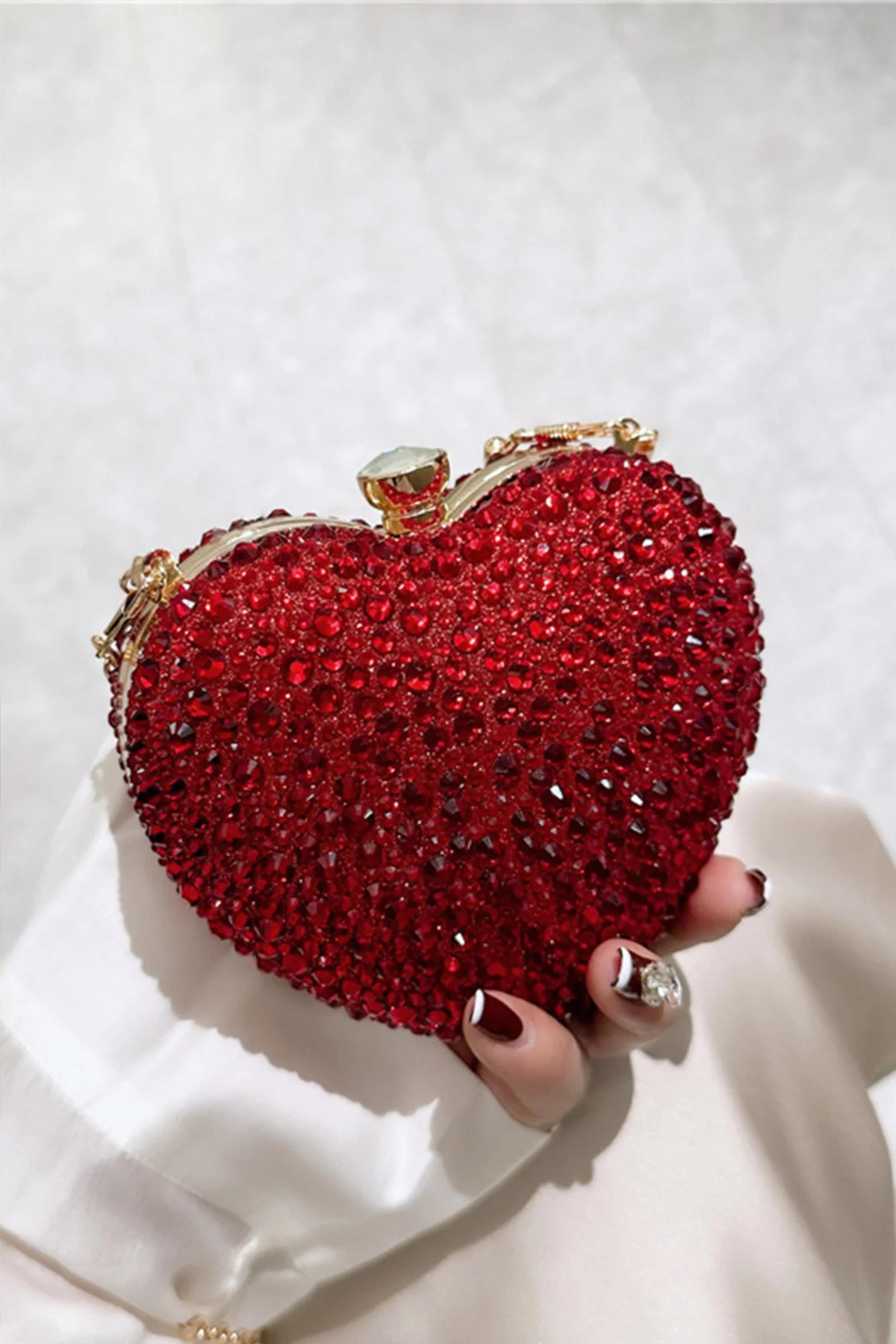 Twist Lock Box Clutch Bag