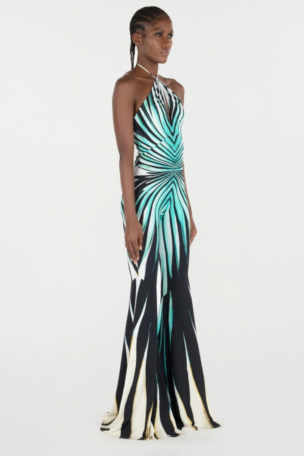 Ocean Print Wide Leg Jumpsuit