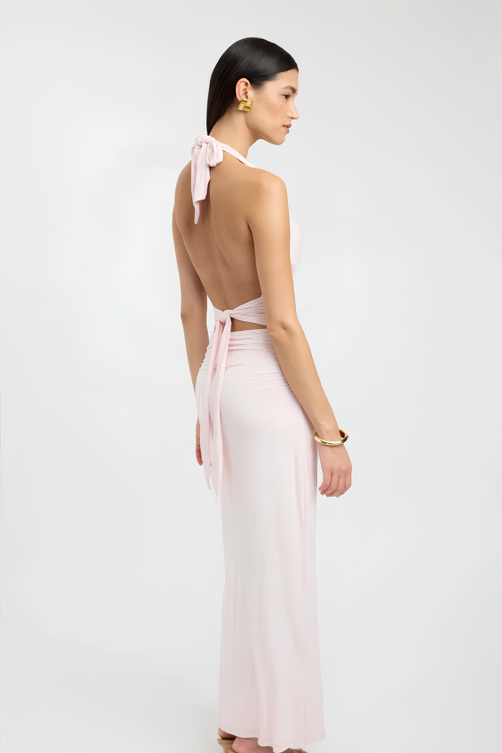 Romantic Blush Maxi Dress
