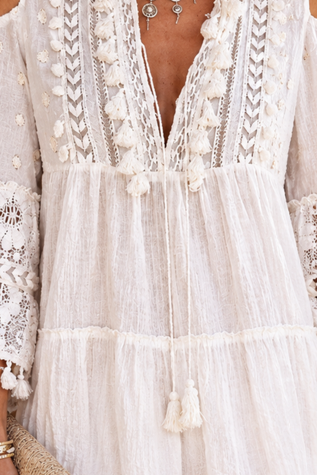 Cold Shoulder Relaxed Fit Dress