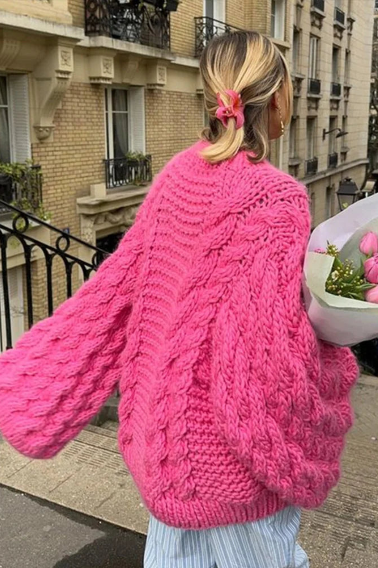 Women's Oversized Knit Pullover Sweater