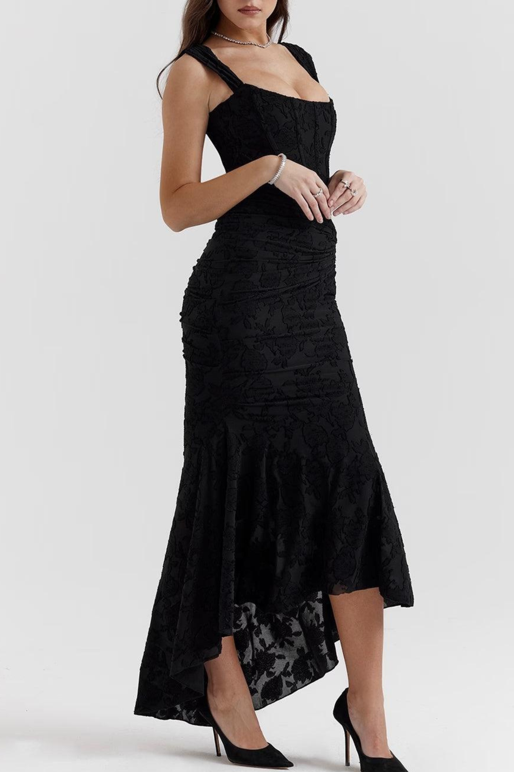 Bell Sleeve Floral Maxi Dress