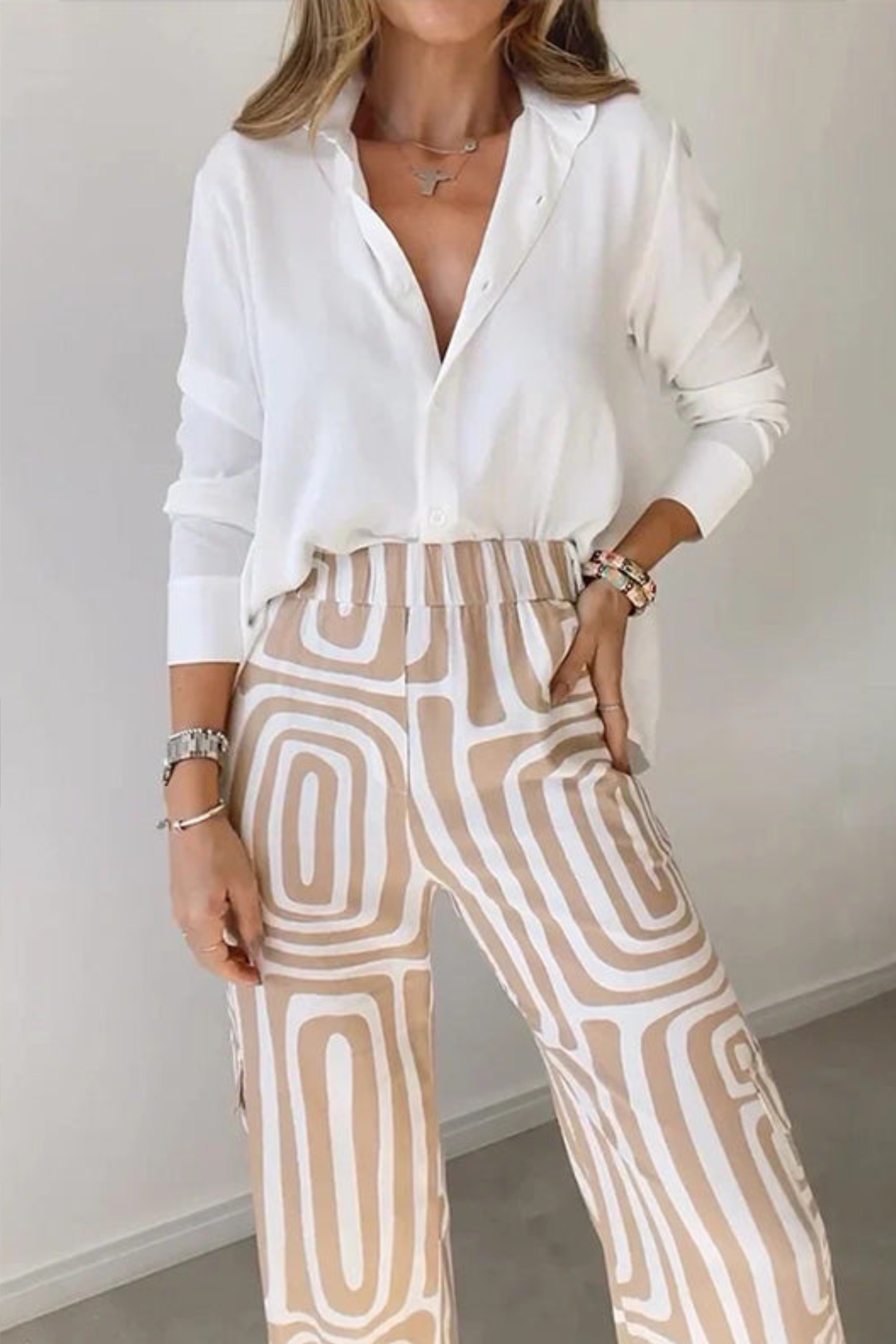 Chic Two Piece Summer Dress Co Ord Set