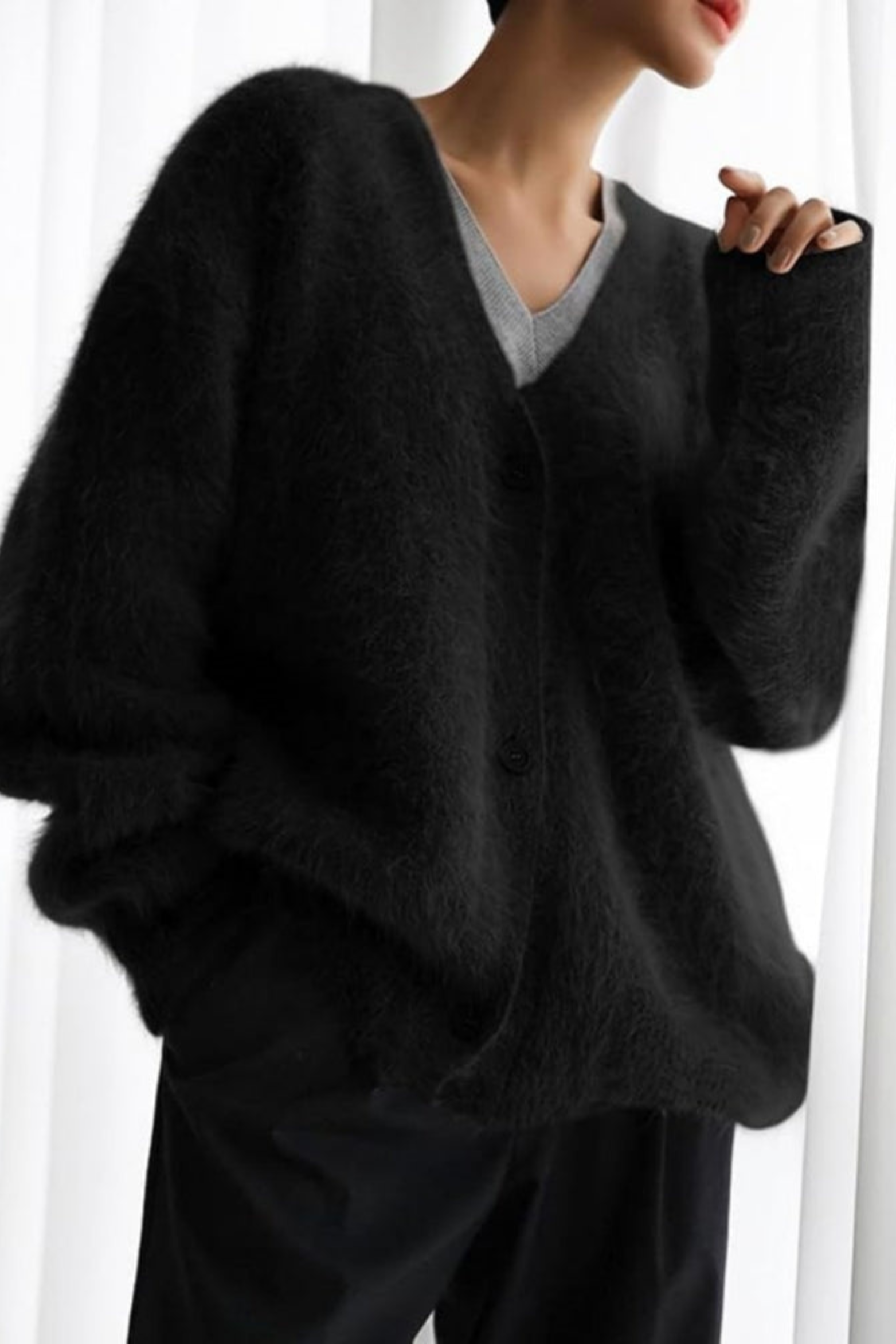 Women's Open Front Knit Cardigan