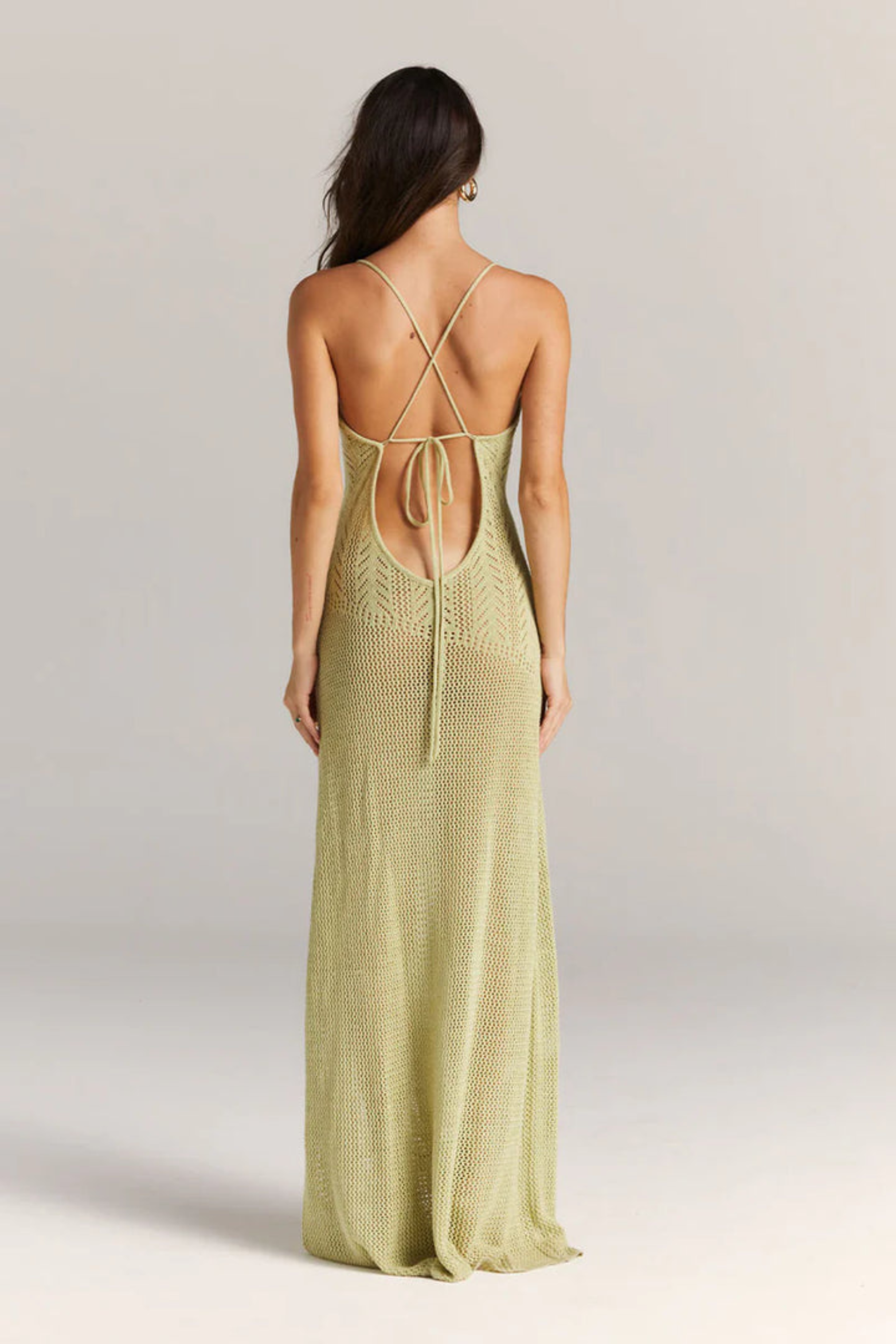Shadow Lattice Knit Dress