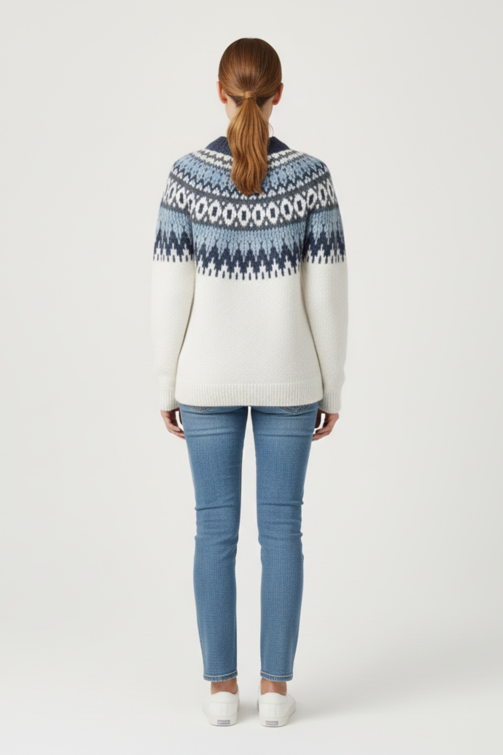 Women's Nordic Pattern Knit Sweater
