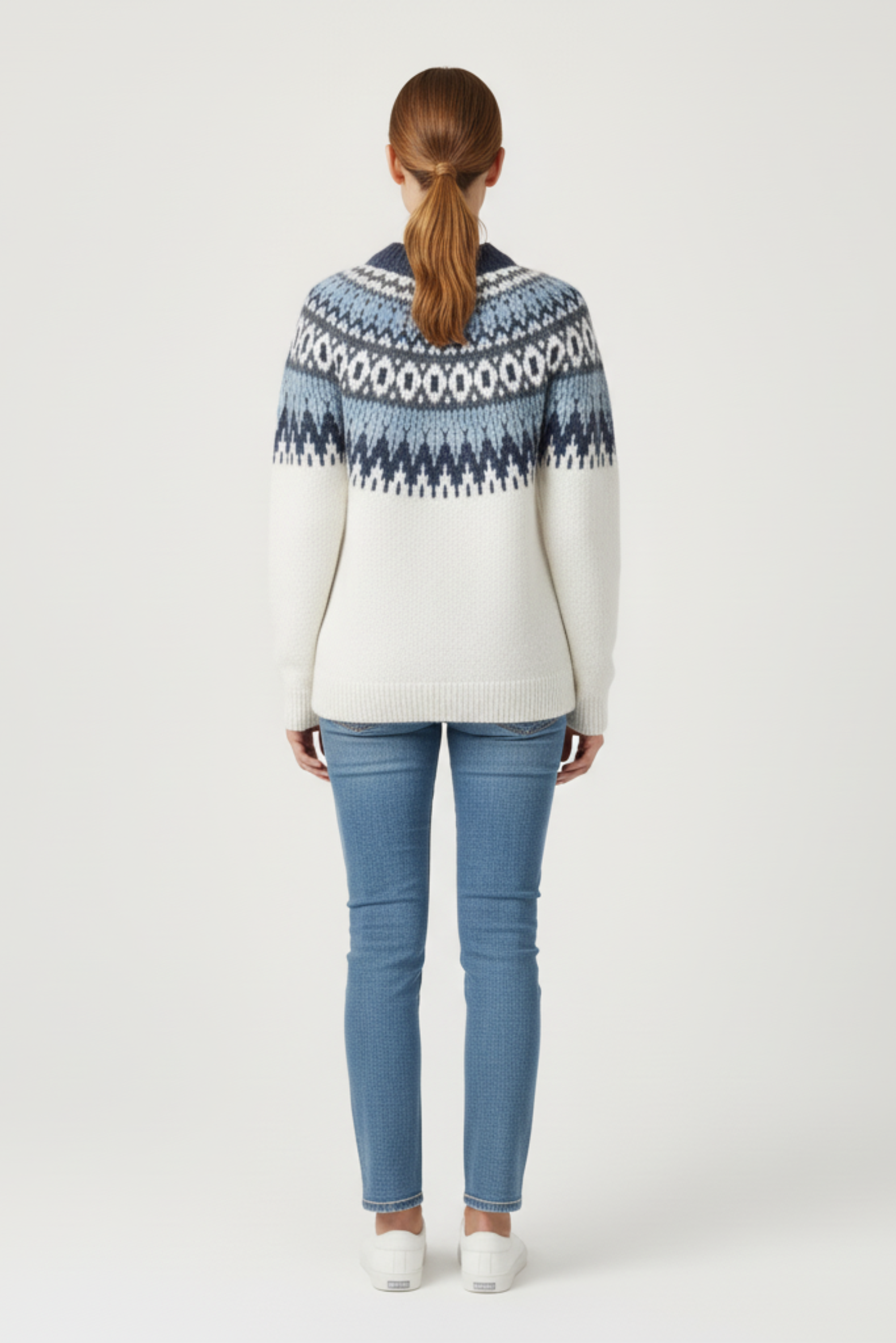 Women's Nordic Pattern Knit Sweater