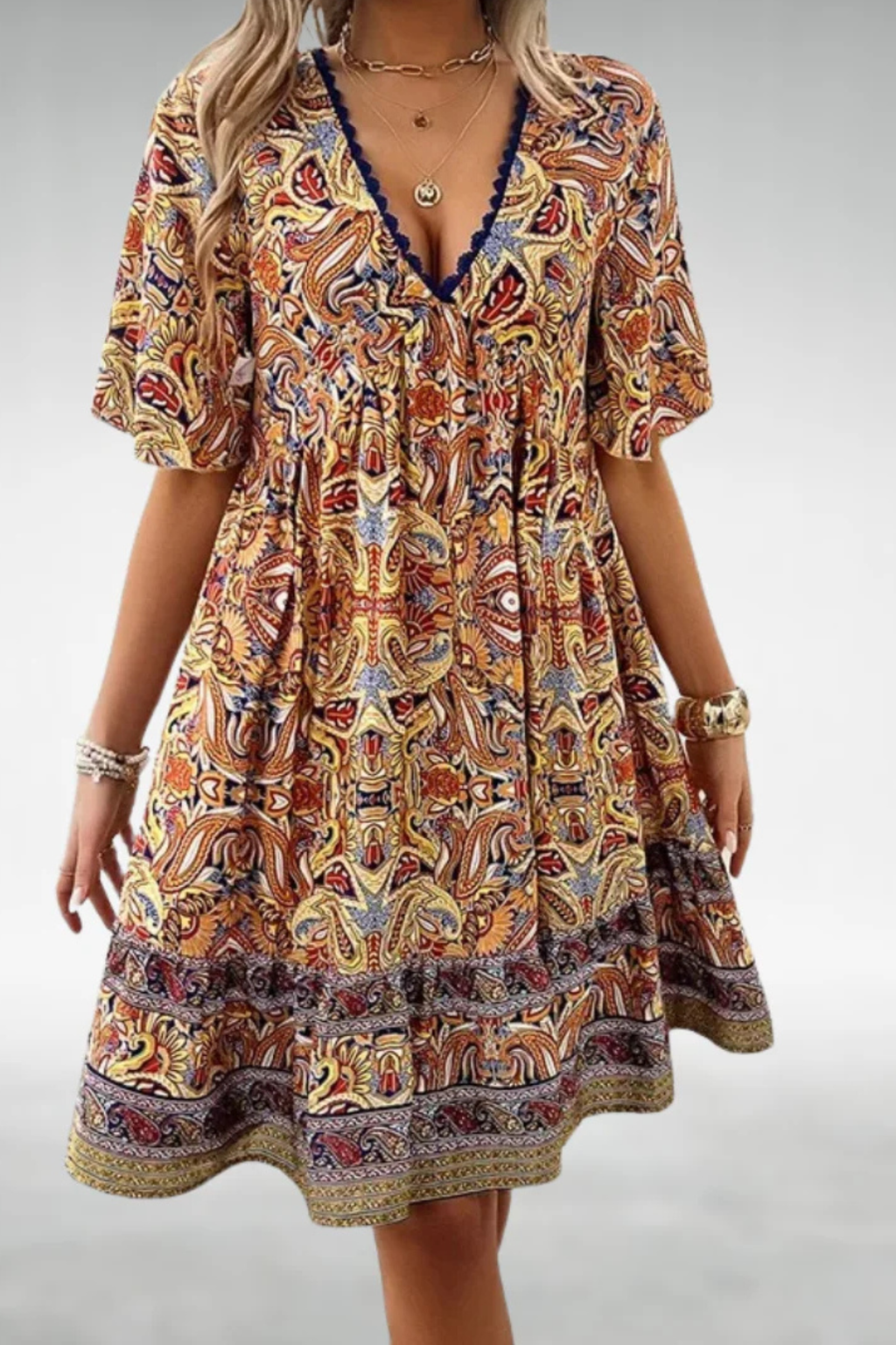 Modern Flowy Cocktail Summer Dress