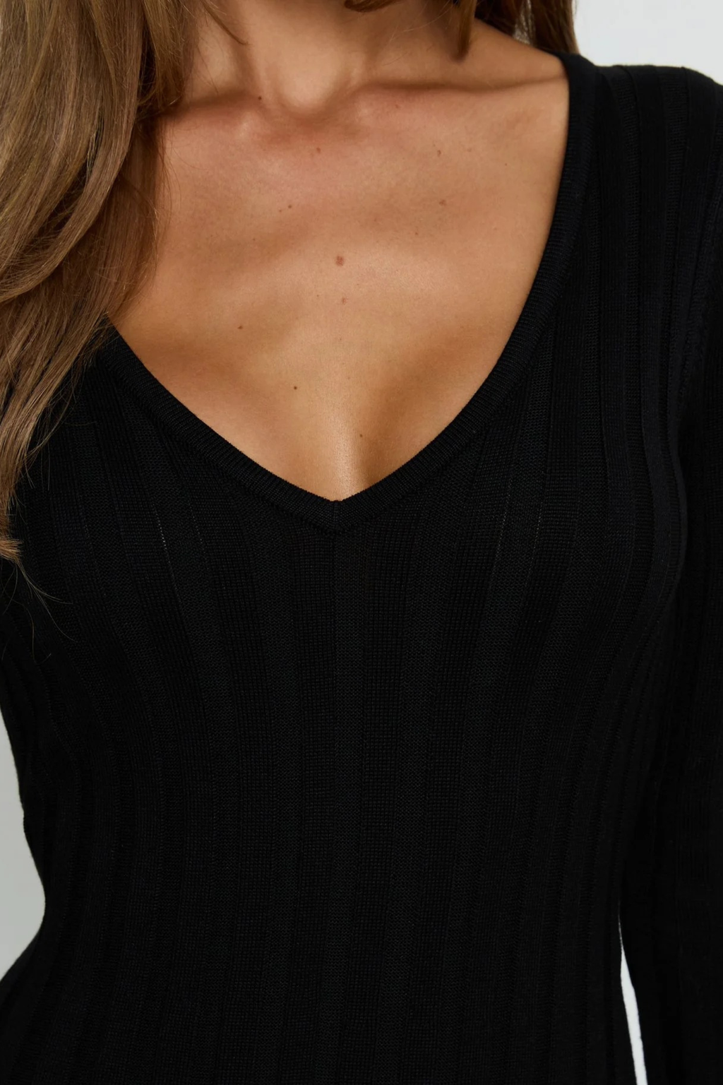 Tie Back Ribbed Maxi Dress