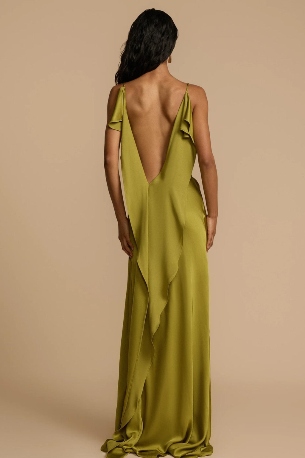 Satin Side Slit Maxi Dress