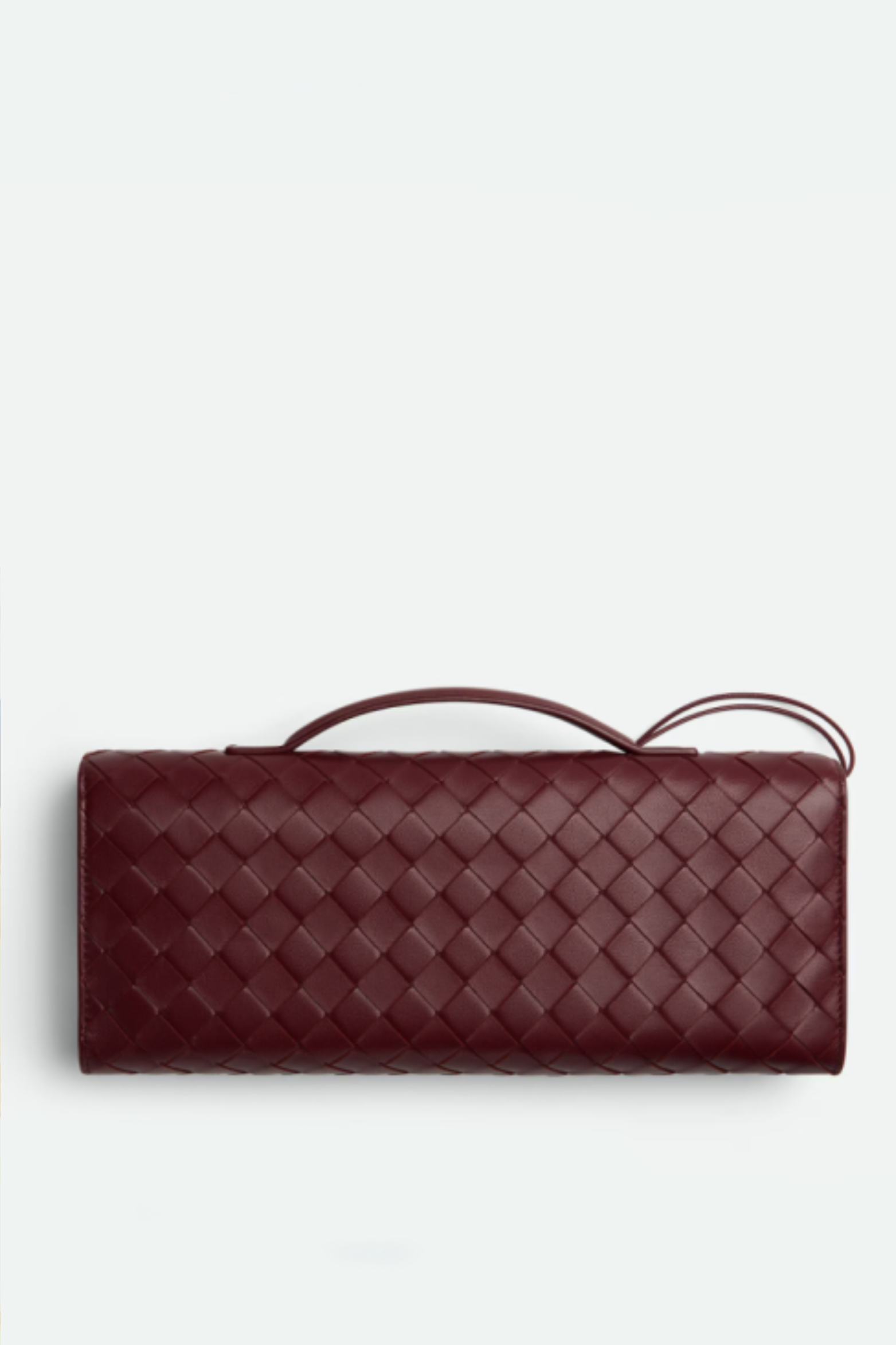 Structured Faux Leather Tote Clutch