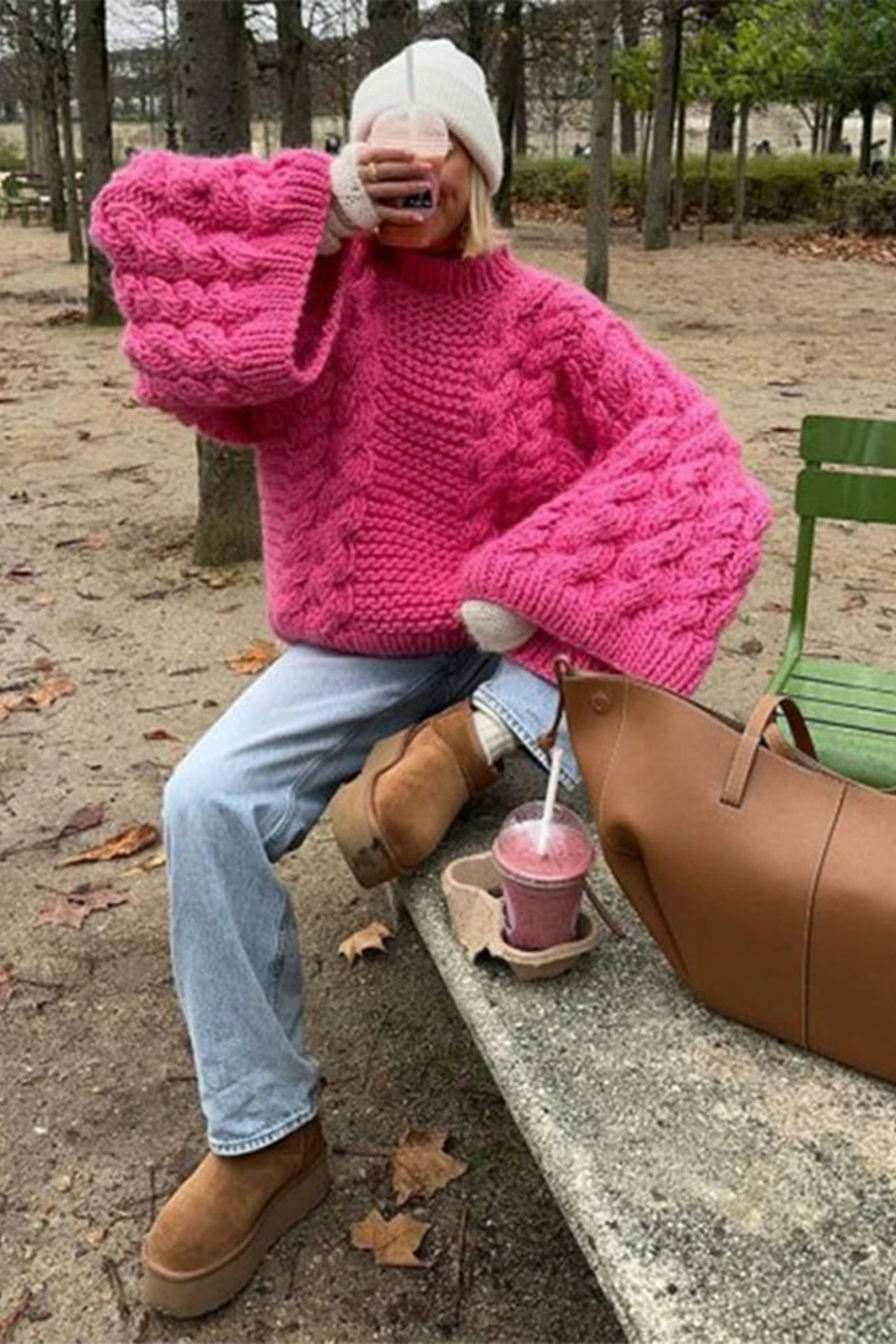 Women's Oversized Knit Pullover Sweater
