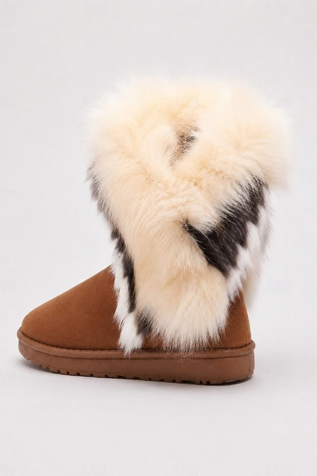 Fluffy Trim Winter Ankle Boots
