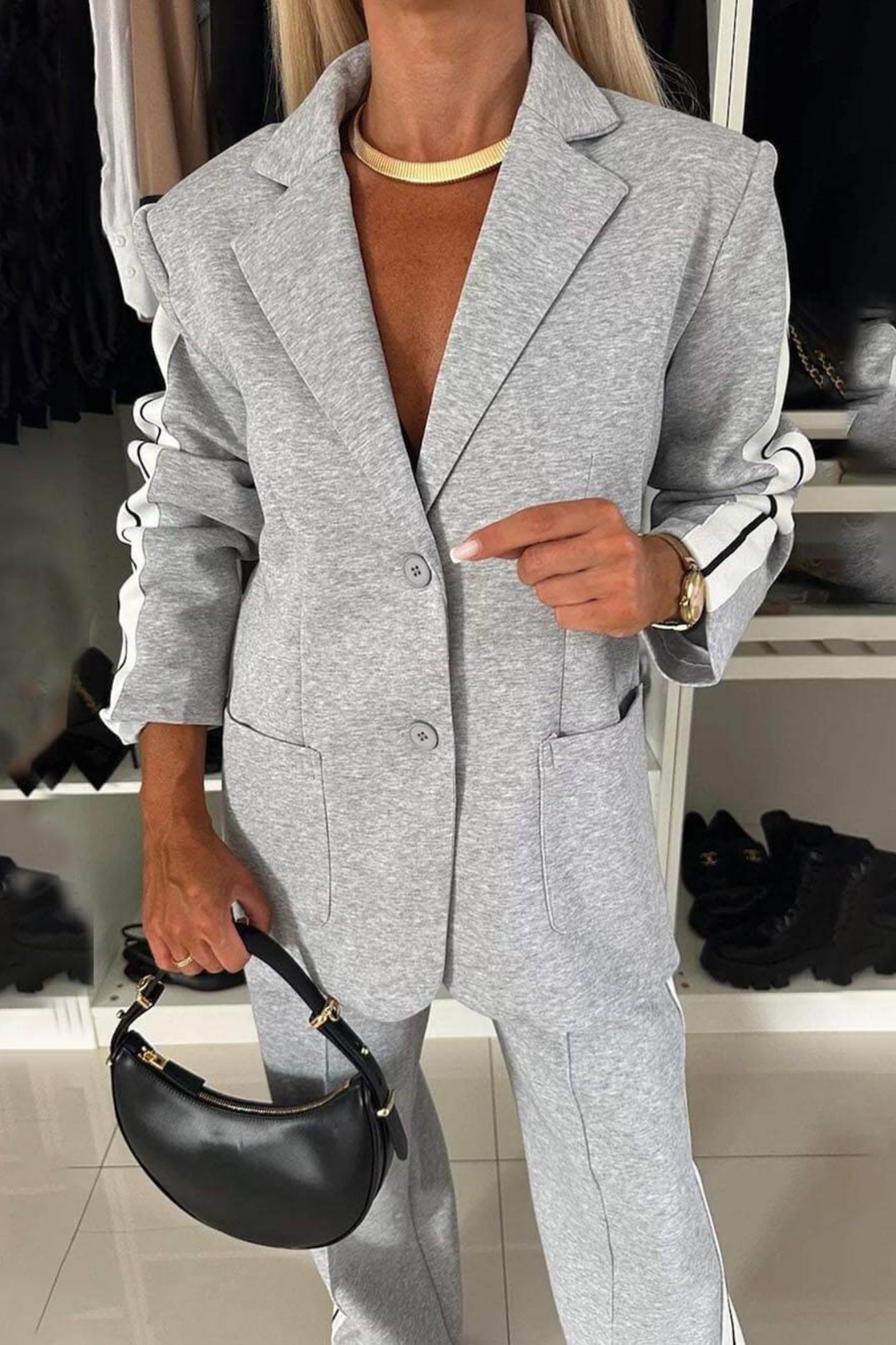 Women's Tailored Blazer Pant Set