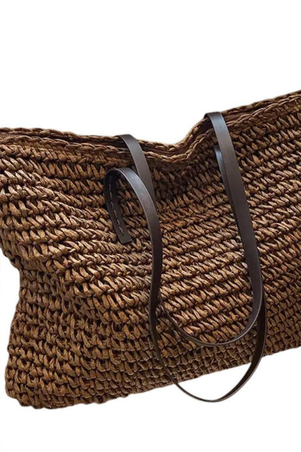Woven Tote Bag with Spacious Lightweight Design