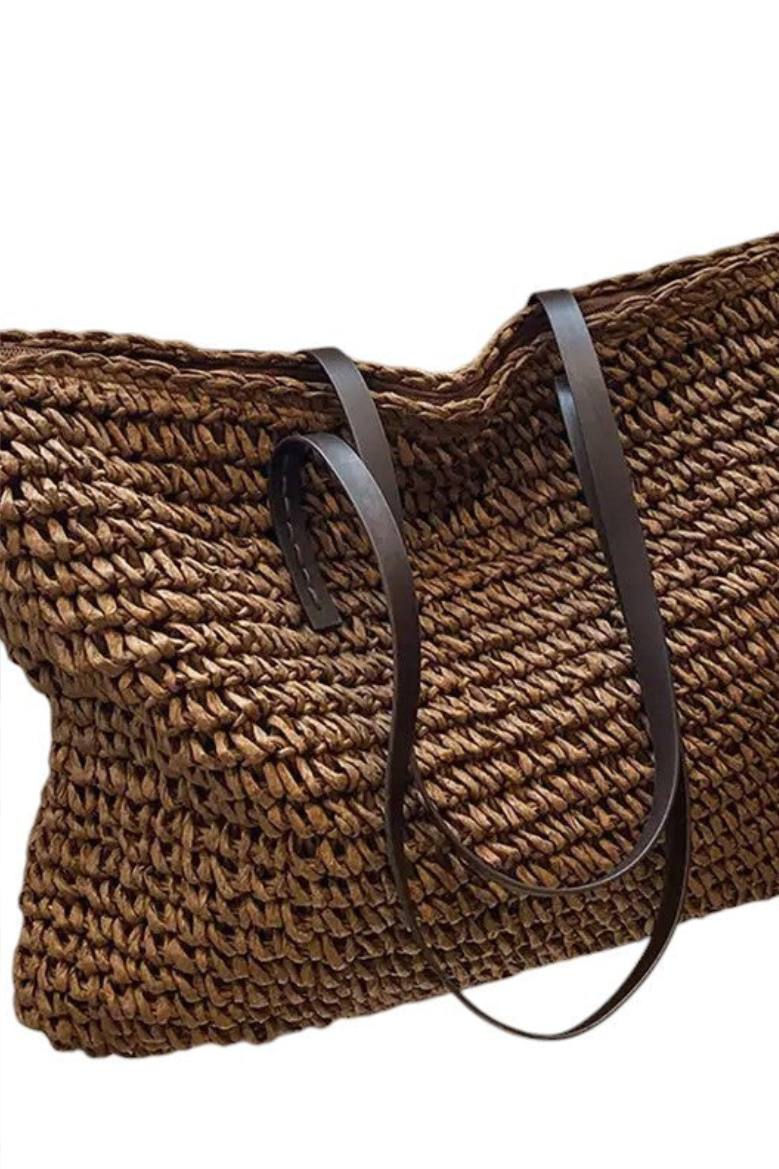 Woven Tote Bag with Spacious Lightweight Design