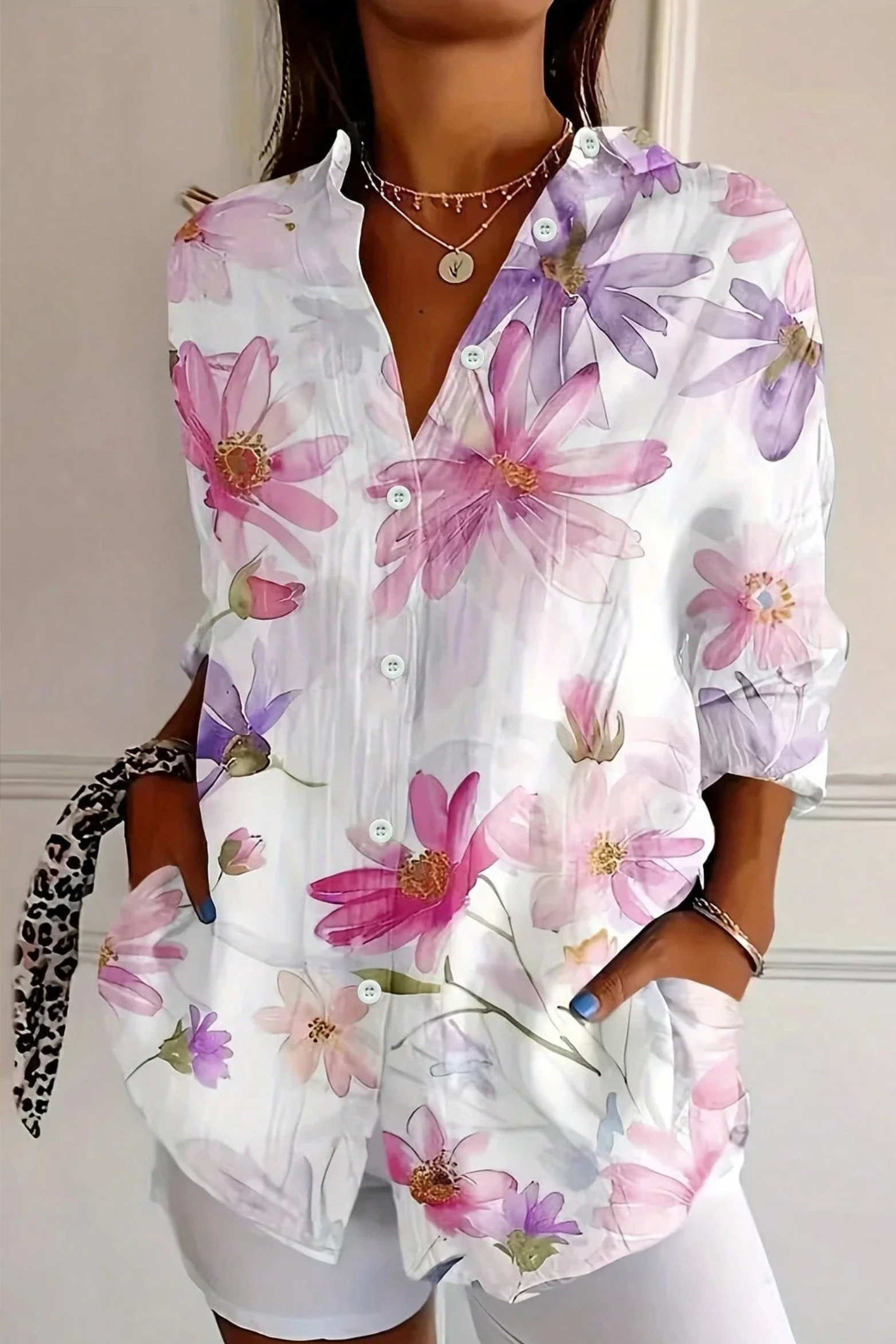 Abstract Print Blouse with Vibrant Everyday Style