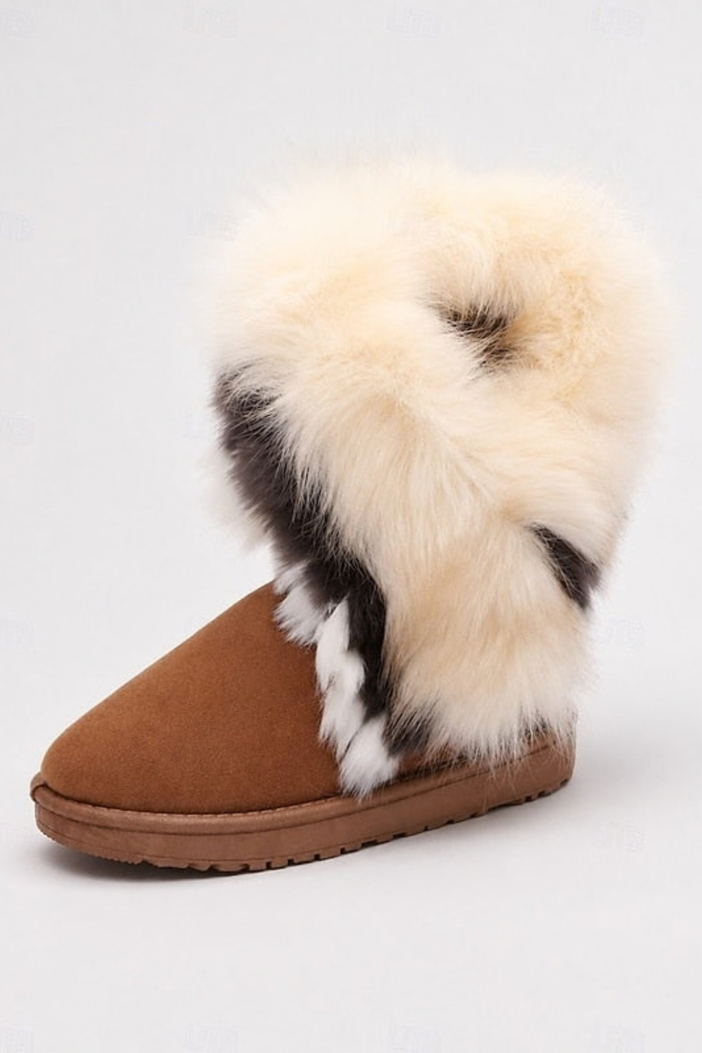 Fluffy Trim Winter Ankle Boots