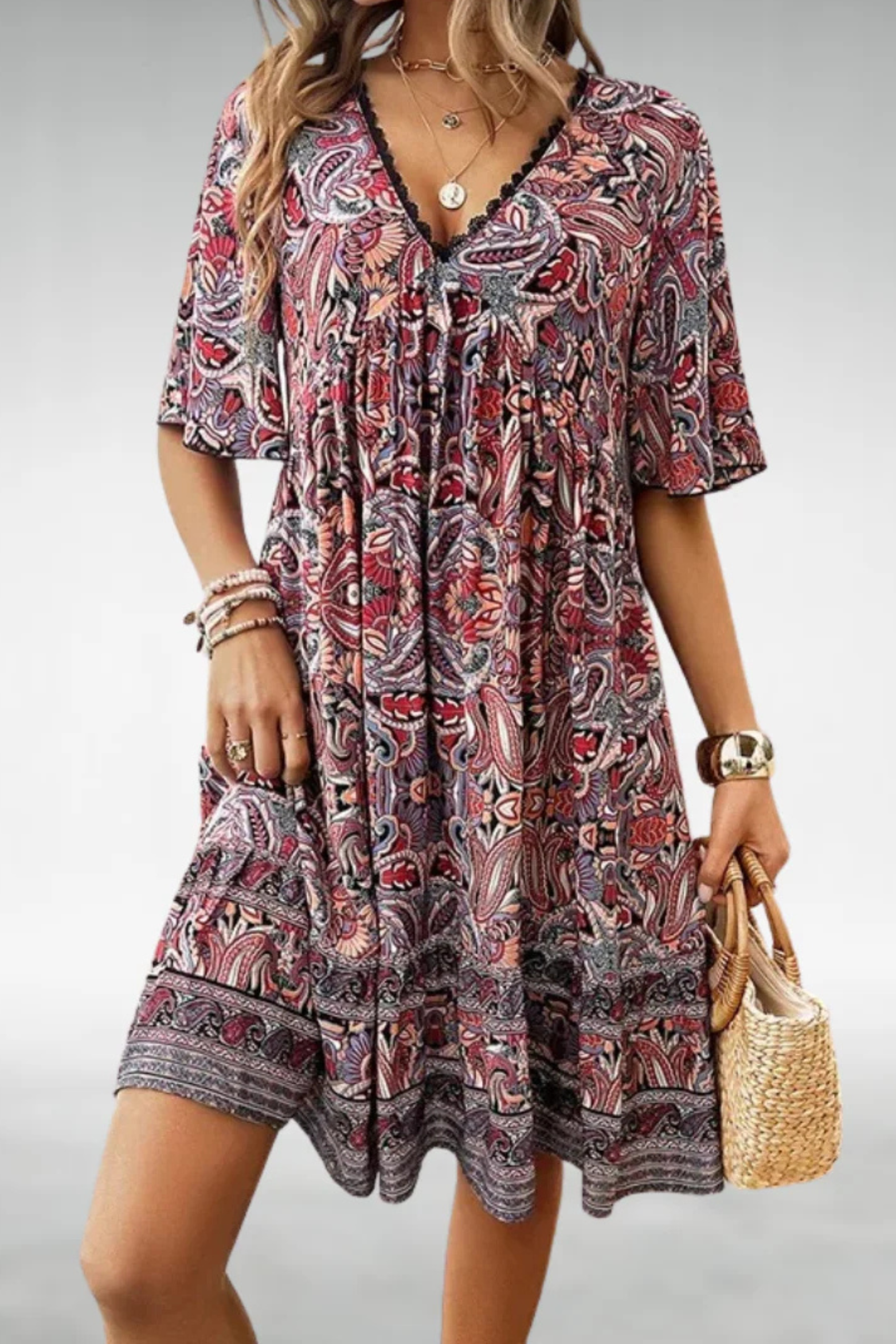 Modern Flowy Cocktail Summer Dress