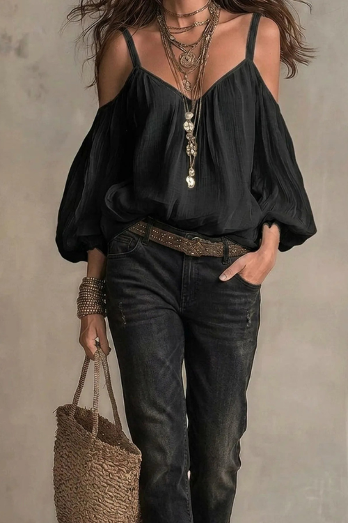 Off Shoulder Bohemian Blouse