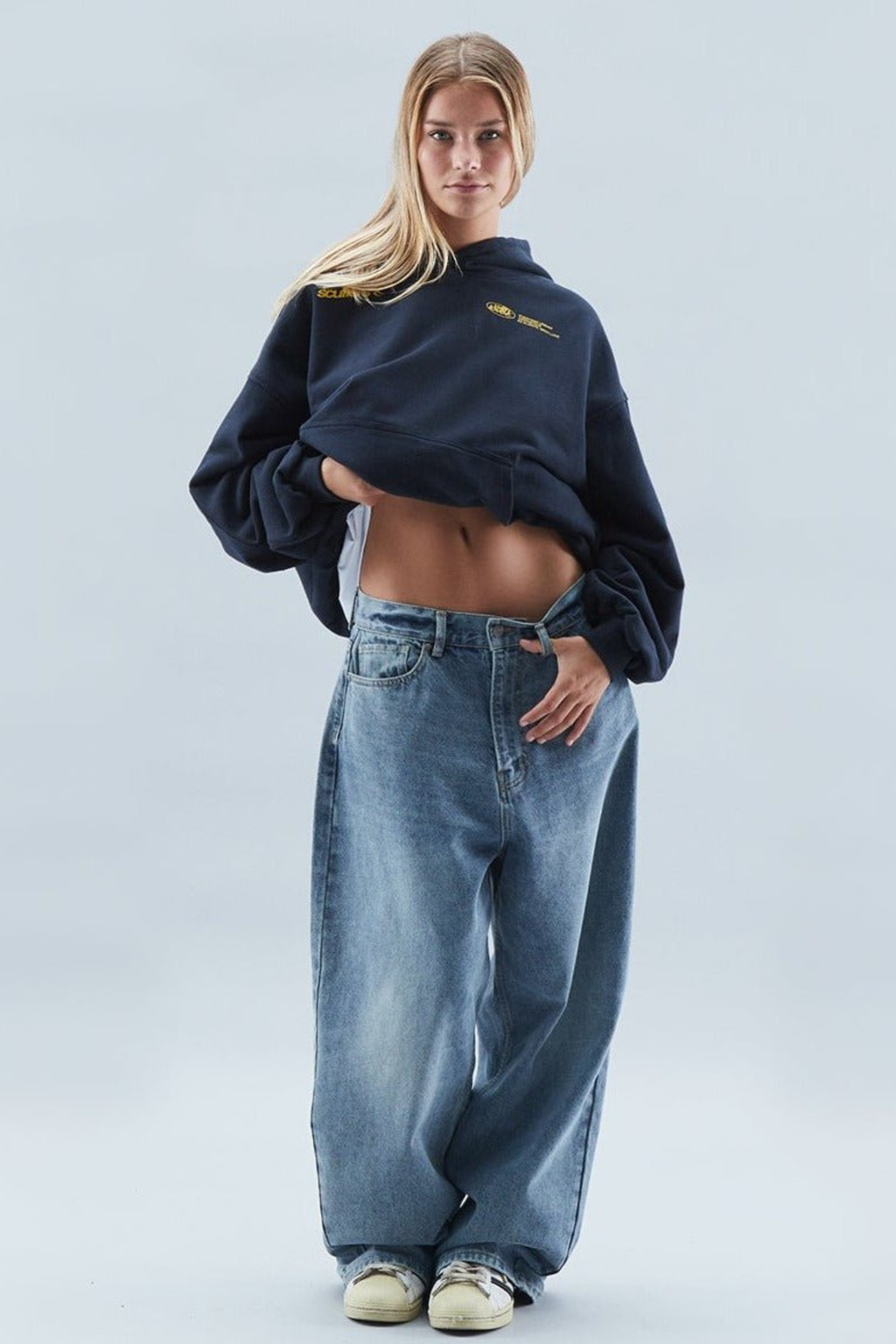 Women's Oversized Hooded Fleece Pullover