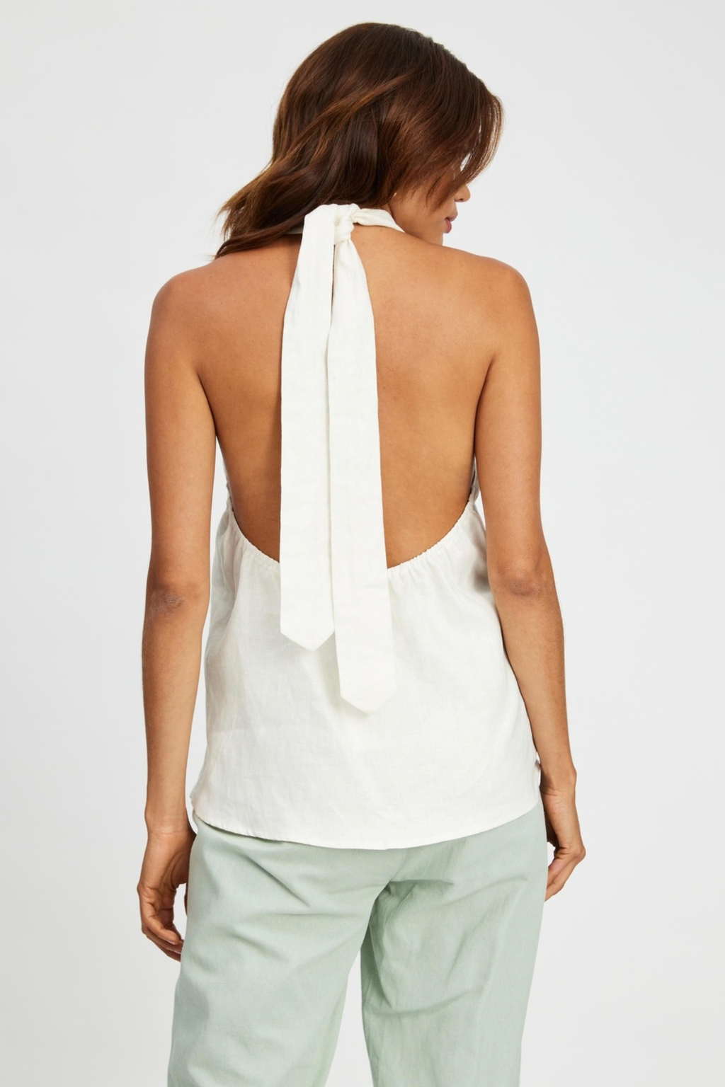 Criss Cross Halter Sleeveless Top