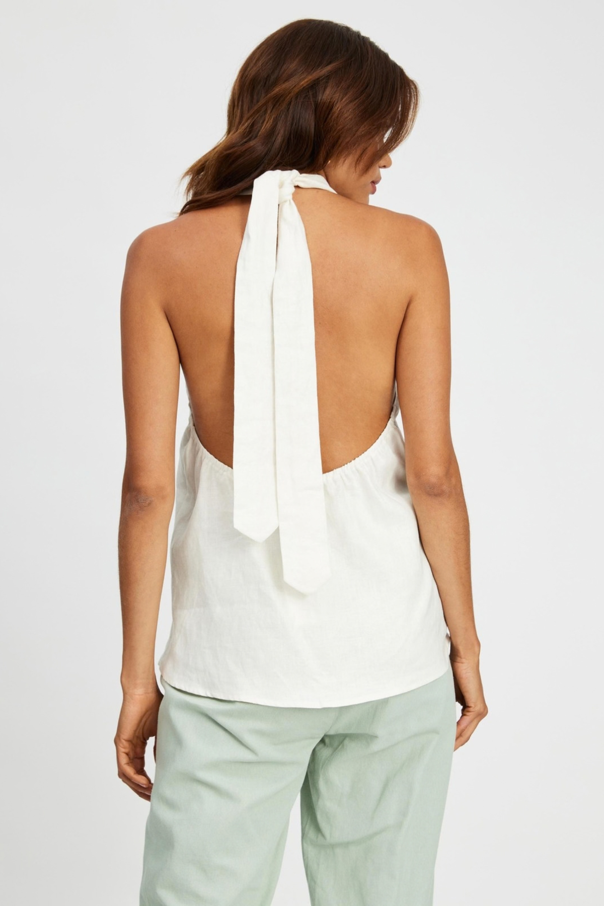 Criss Cross Halter Sleeveless Top