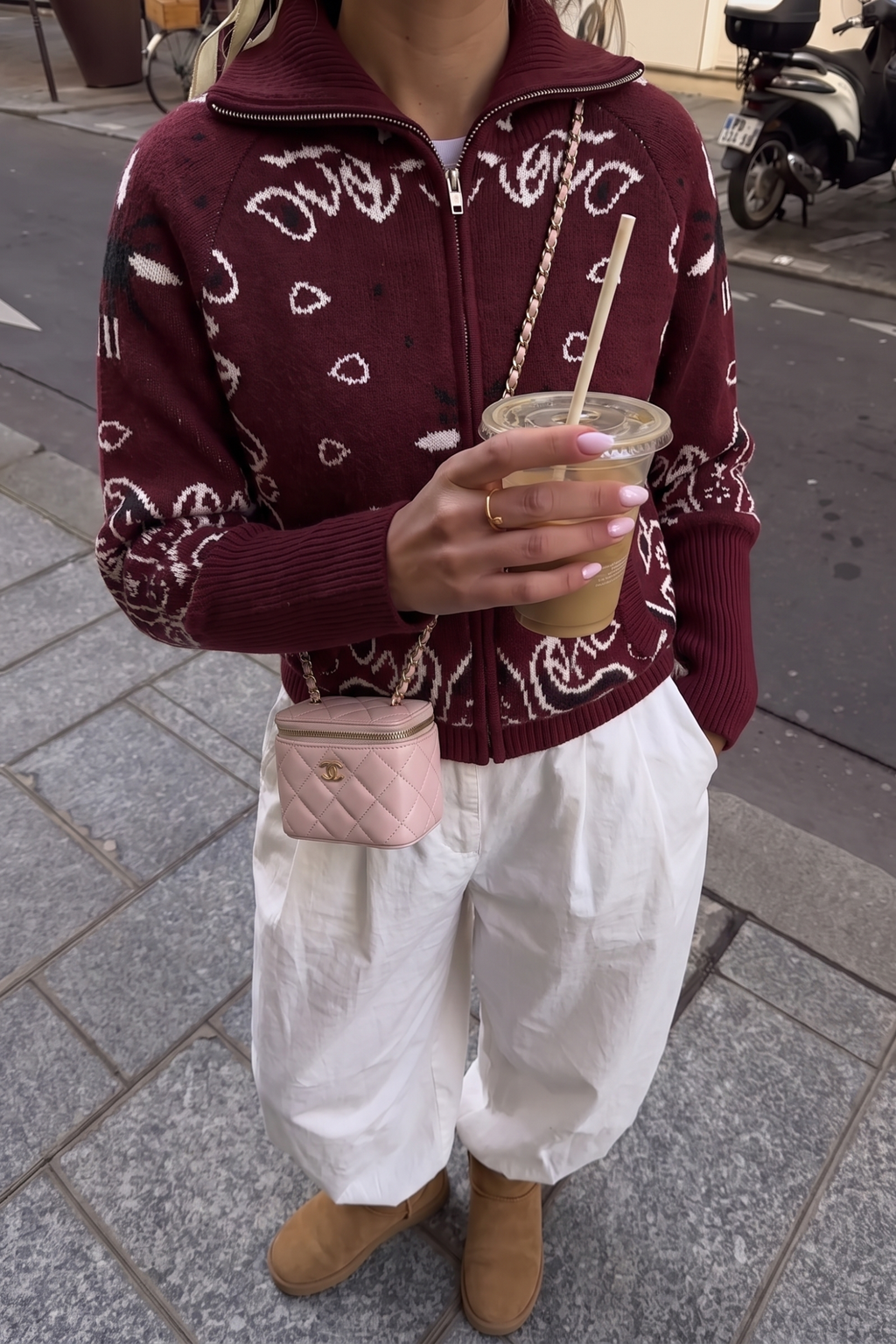 Women's Bandana Print Knit Cardigan