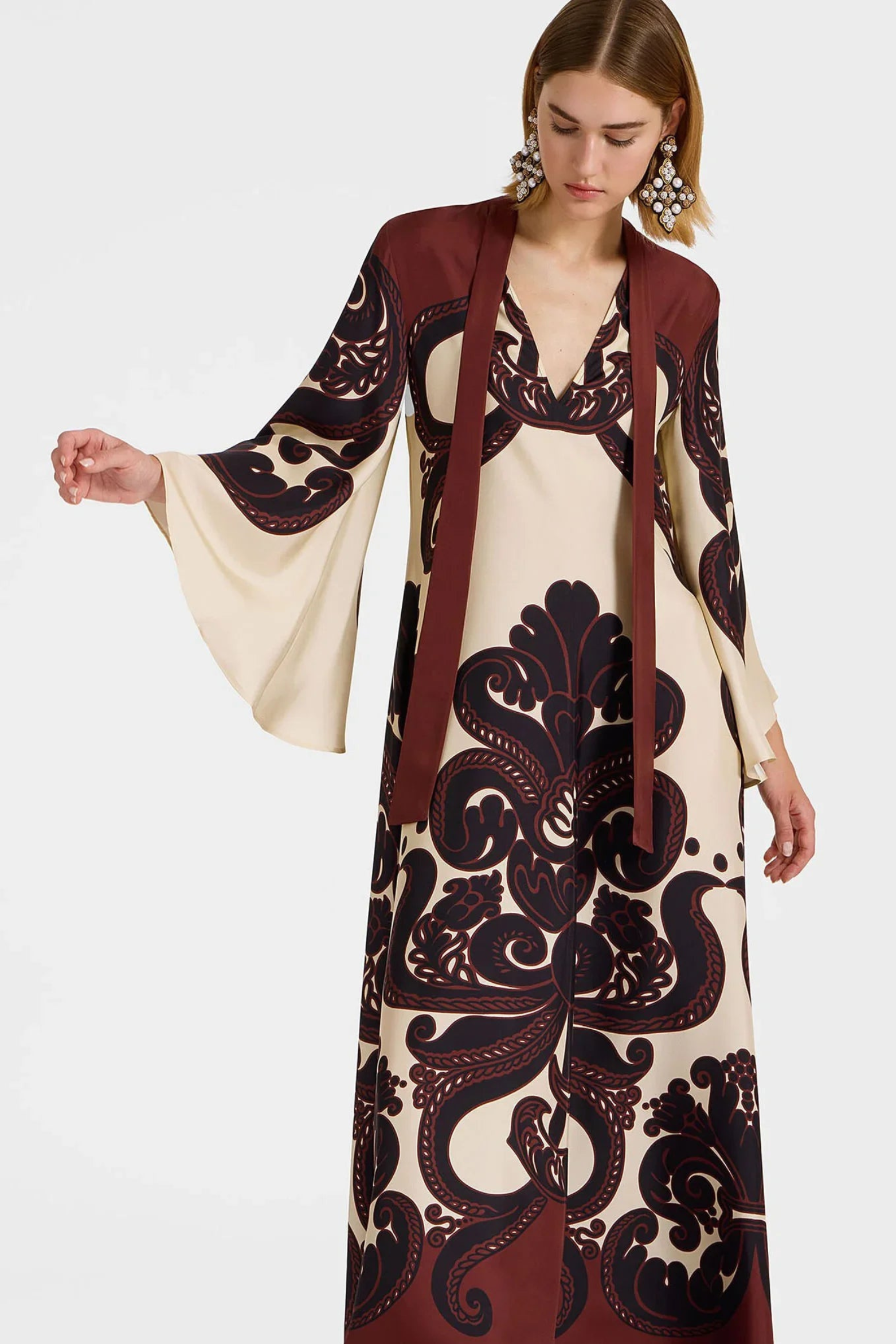 Wildbloom Satin Dress