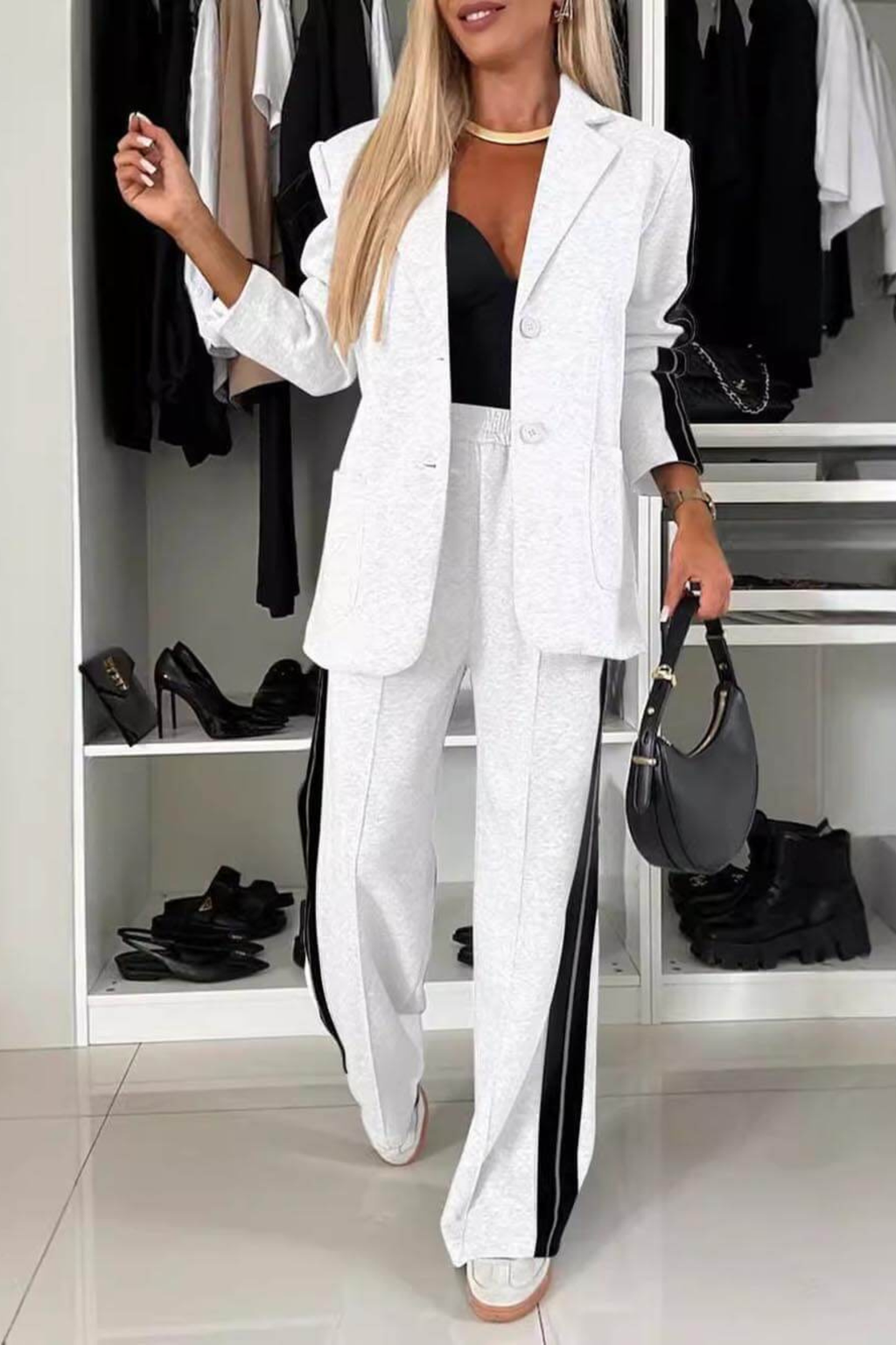Women's Tailored Blazer Pant Set
